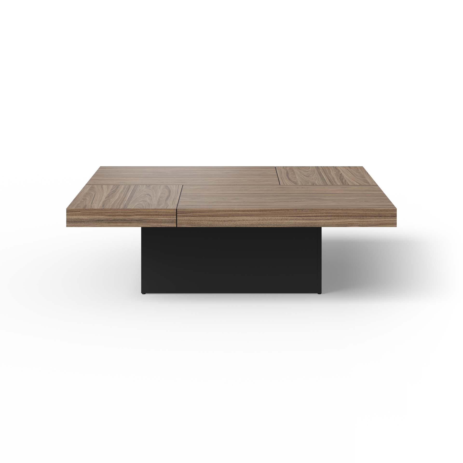 TEMAHOME Chess Soffbord - Valnöt/Svart - 131x131x40 cm