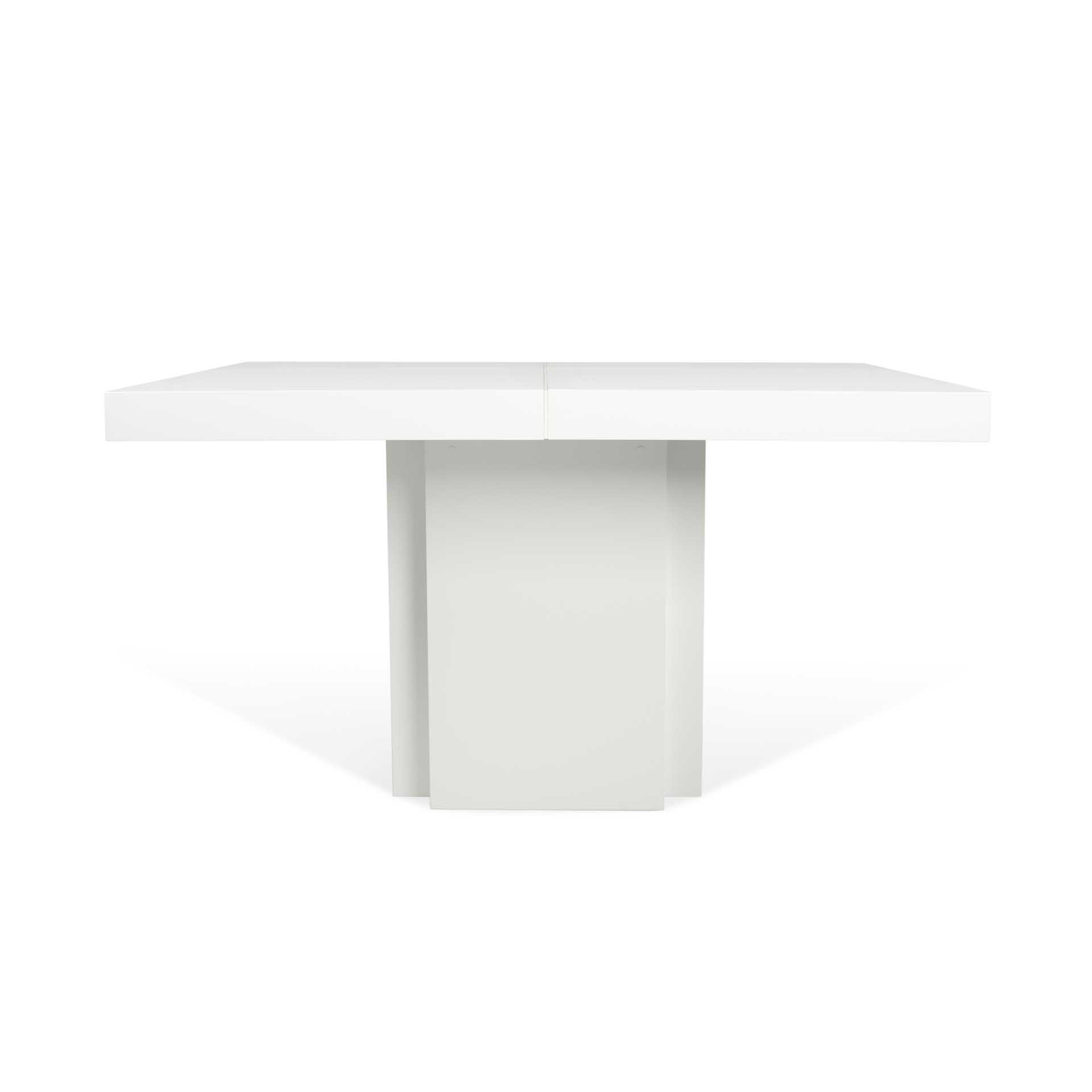 TEMAHOME Dusk Matbord - Vit höglans, 150x150 cm