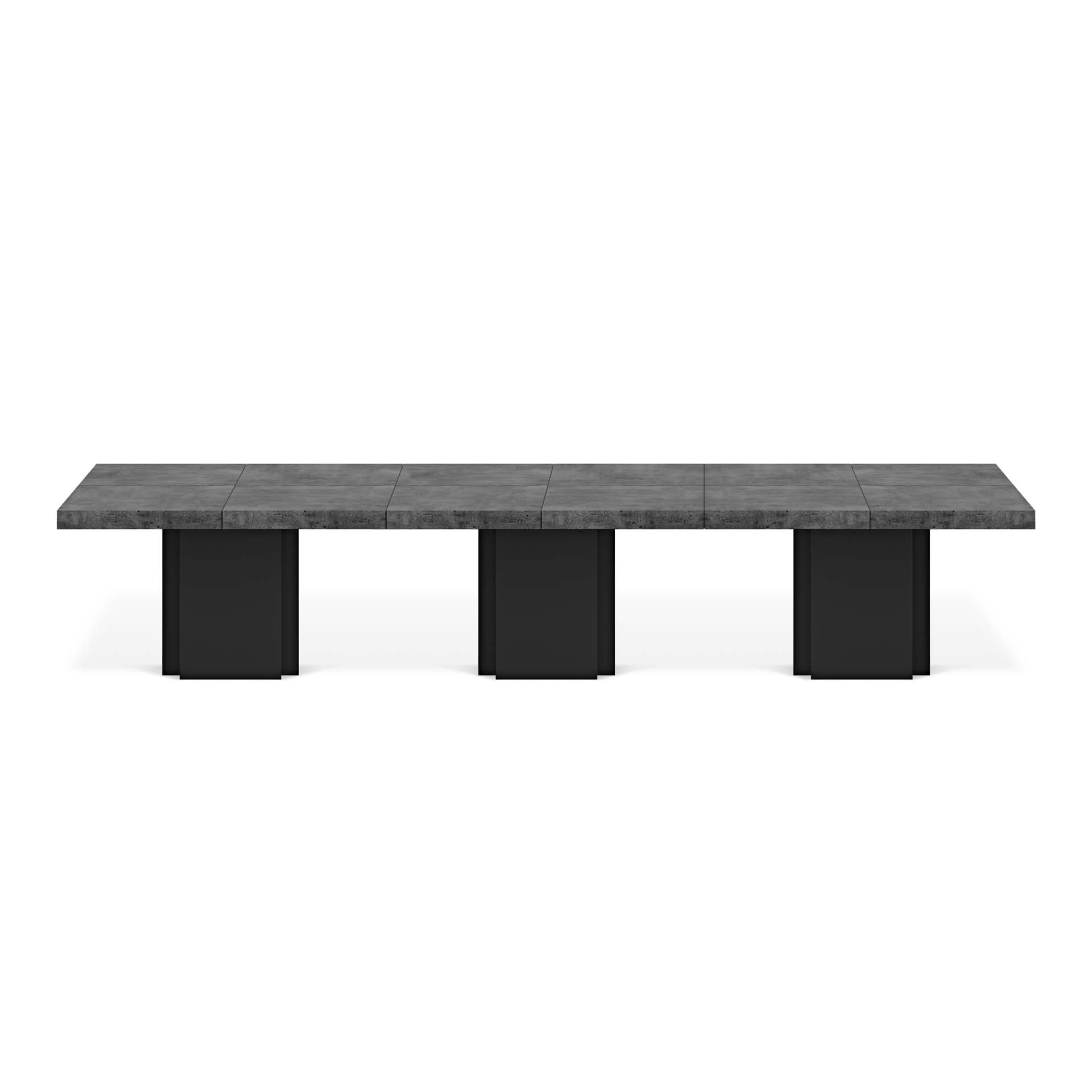 TEMAHOME Dusk Matbord 150 - Betonglook och svart lack