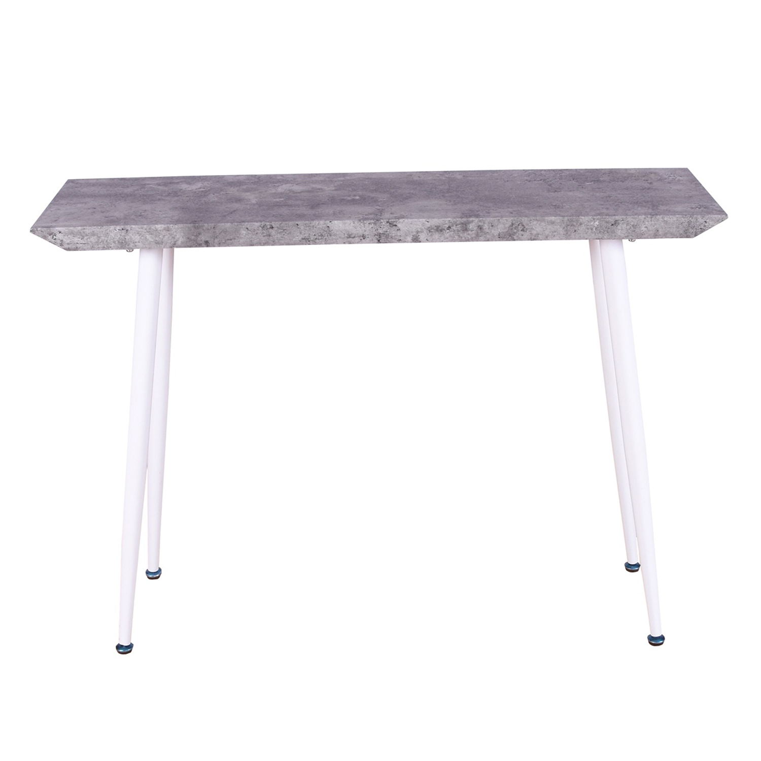 VENTURE DESIGN Edge sidebord - grå cement og hvid metal (110x30)