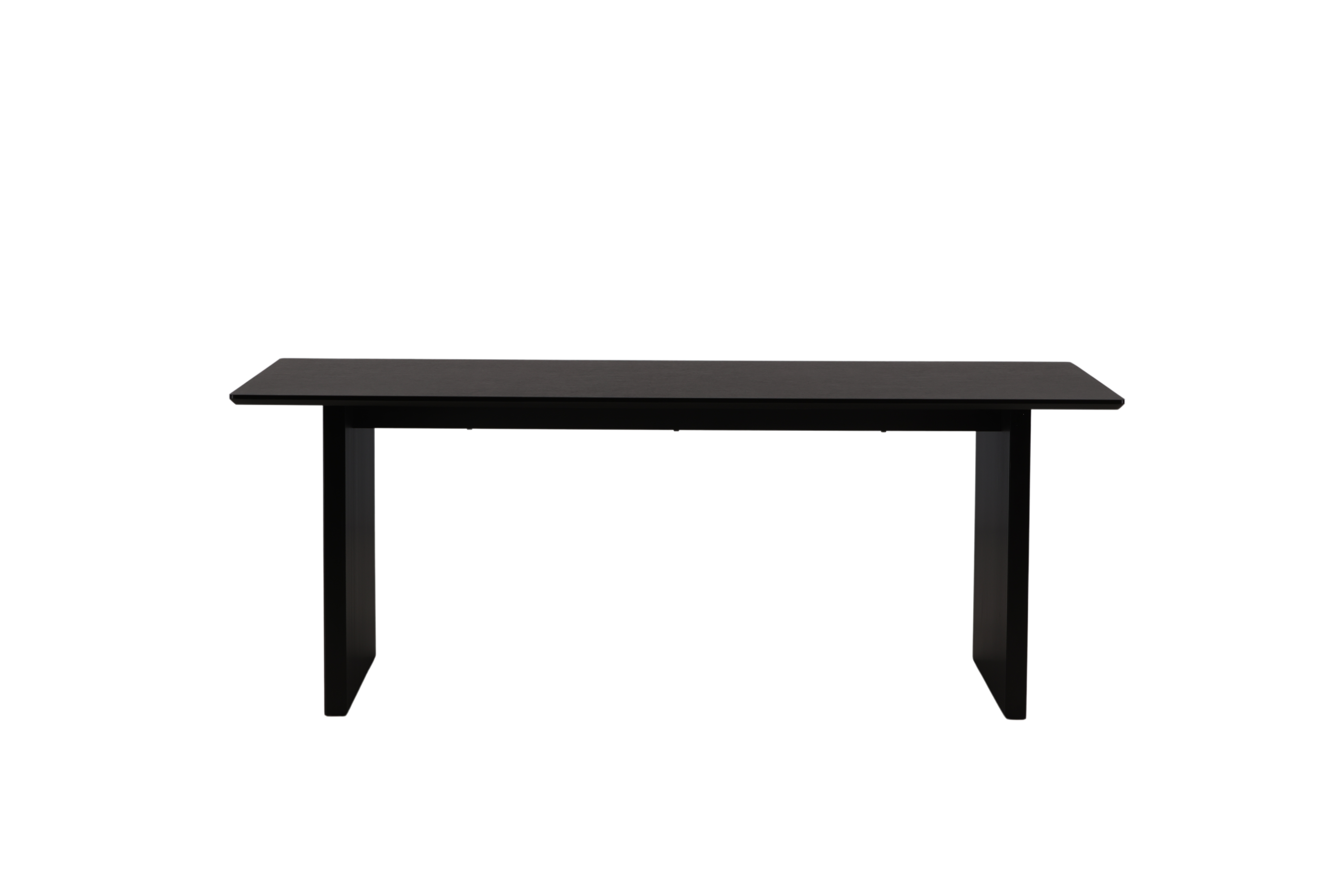 VENTURE DESIGN Vail spisebord, rektangulær - røgsort MDF (200x100)