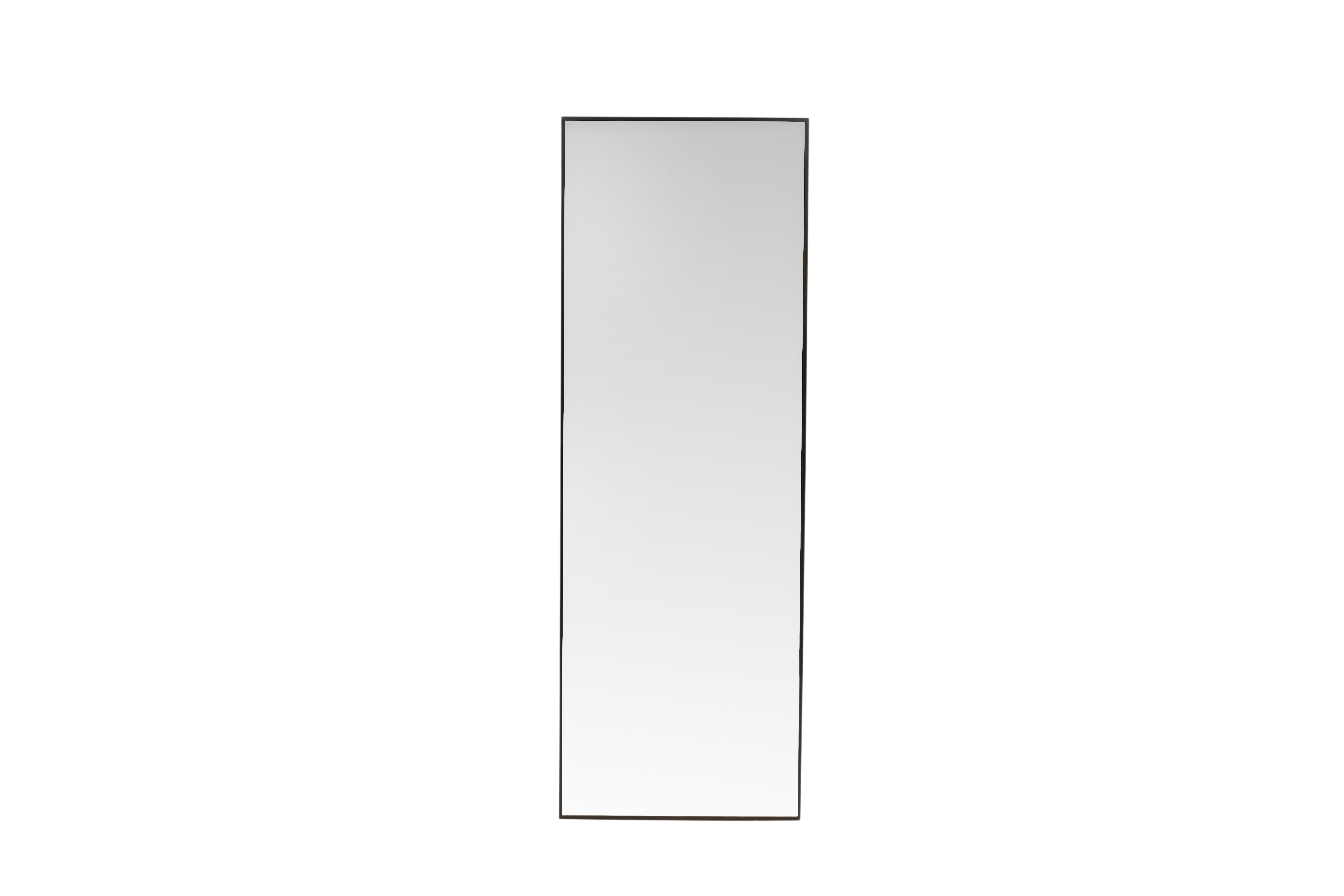 VENTURE DESIGN Dalton vægspejl, rektangulær - spejlglas og matsort aluminium (190x67 cm)