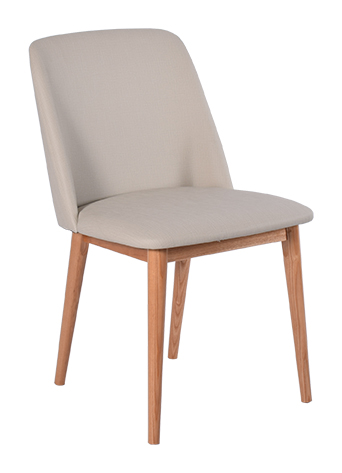 RGE Perstorp spisebordsstol - naturfarvet kunstlæder, uden armlæn thumbnail