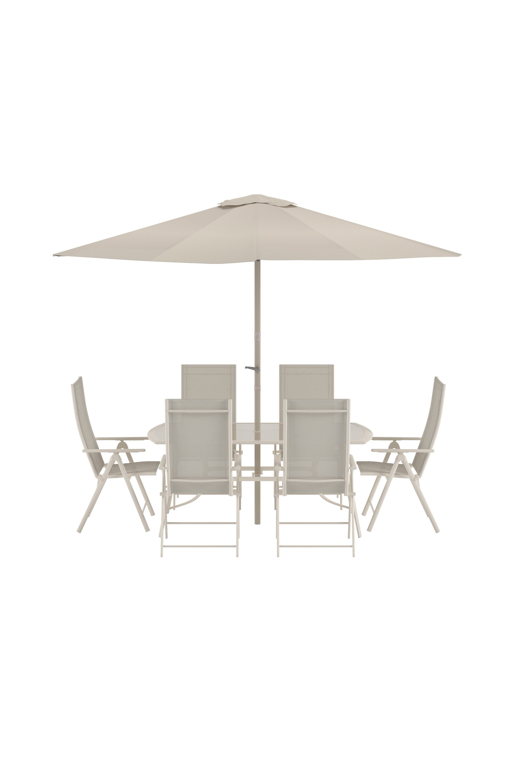 venture home brekki matgrupp inkl. paraply - beige / beige