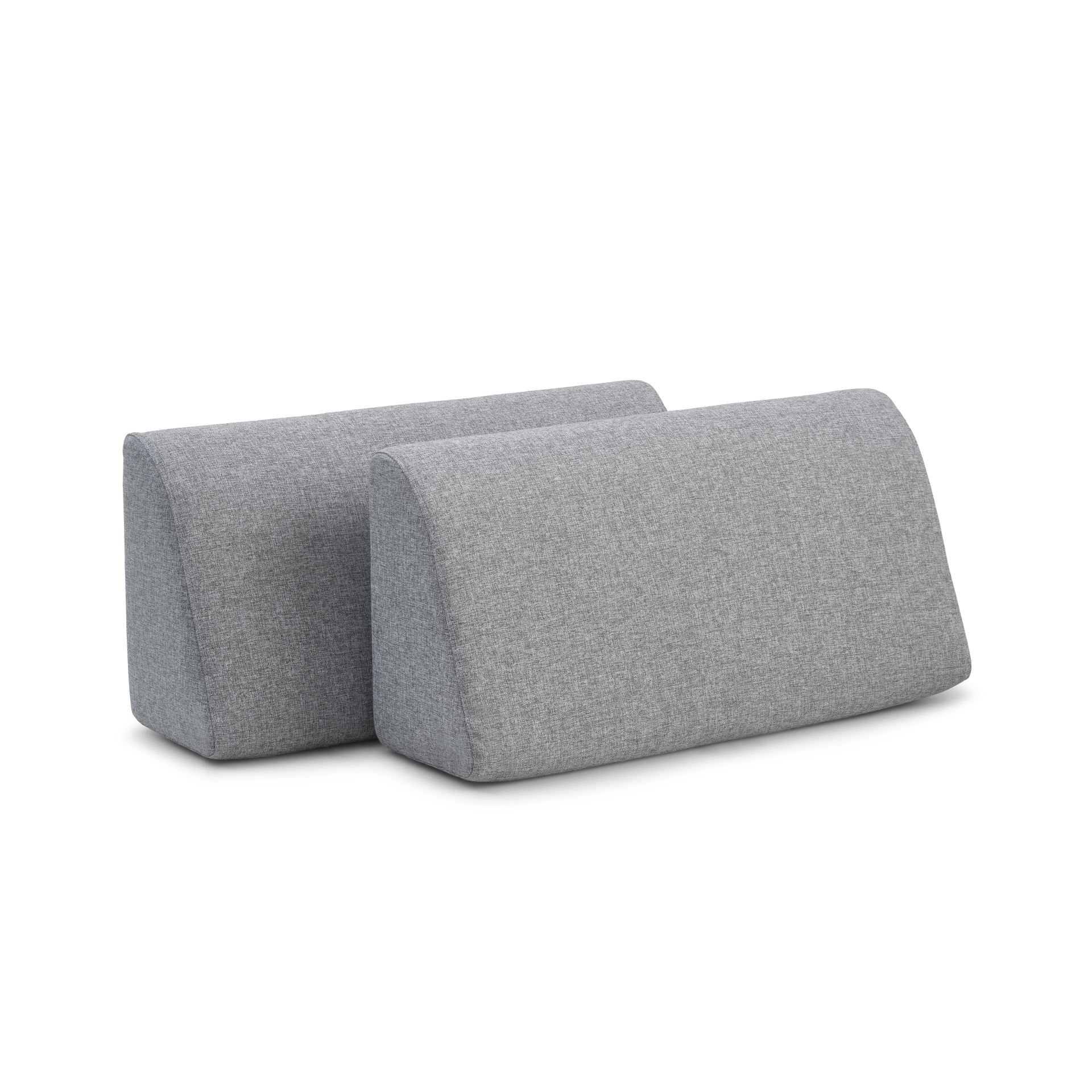 Space Dreams pyntepude - lysegrå stof (sæt med 2)