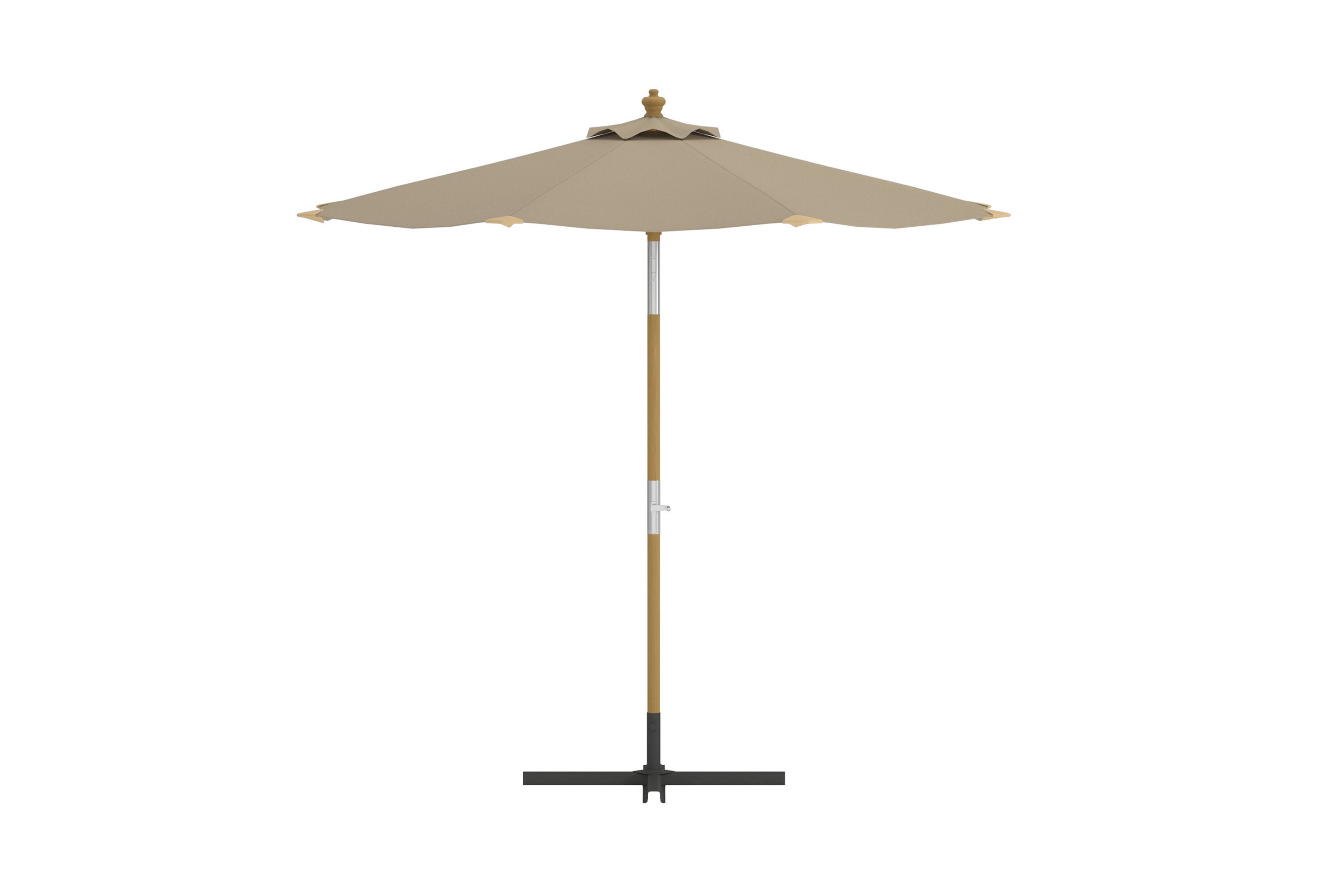 VENTURE HOME Cerox parasol, uden parasolfod - beige polyester (Ø270)