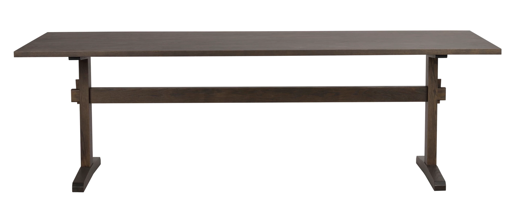 ROWICO Westville spisebord, m. udtræk - brun egefinér og egetræ (240x95)