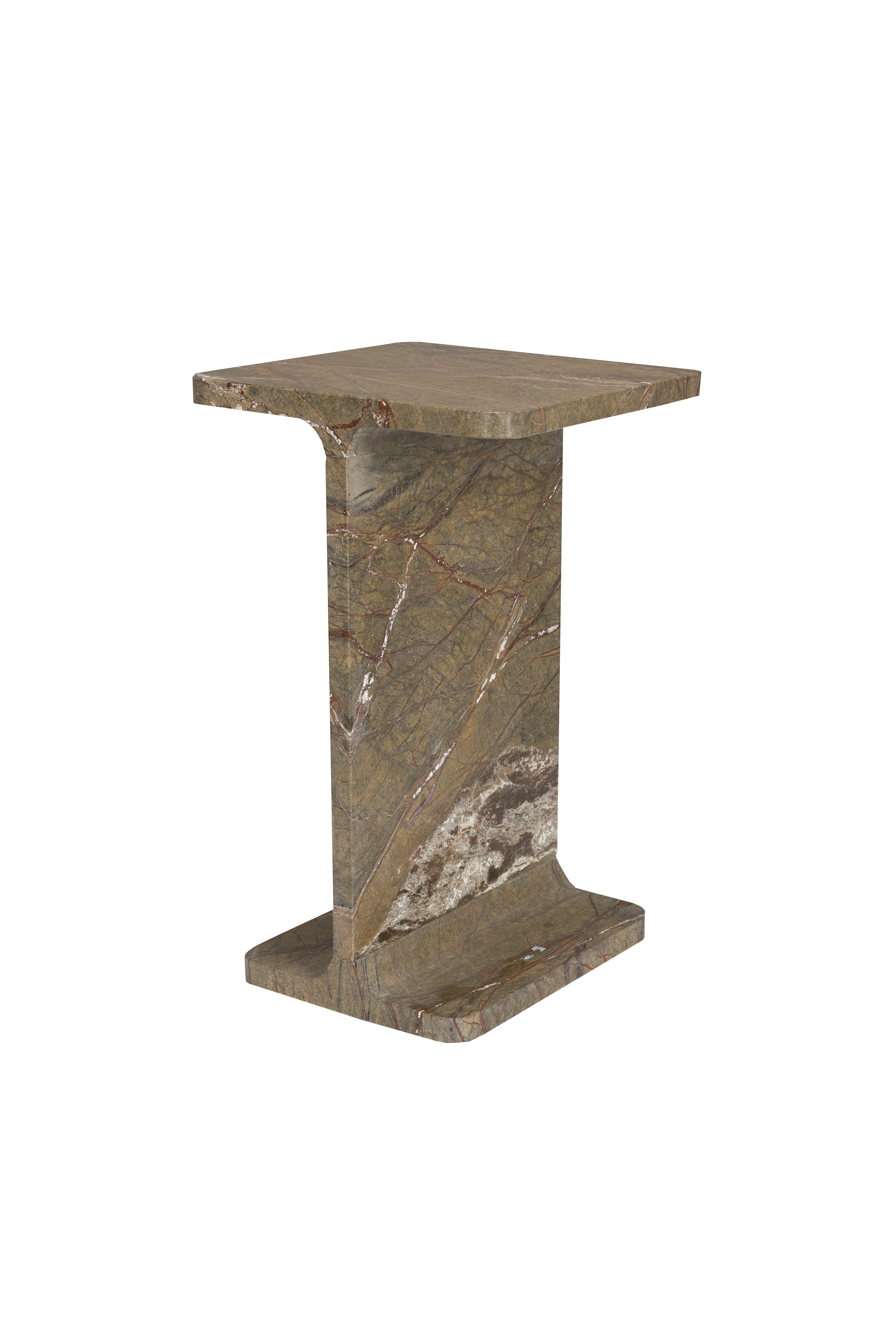 DUTCHBONE Sidebord Satpura Brun Marmor