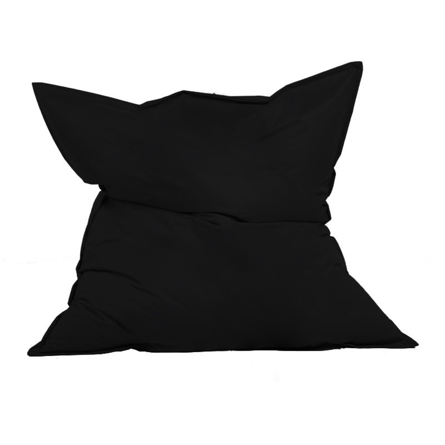 NORDVÉRK Giant udendørs pude sækkestol – sort polyester (140×180)