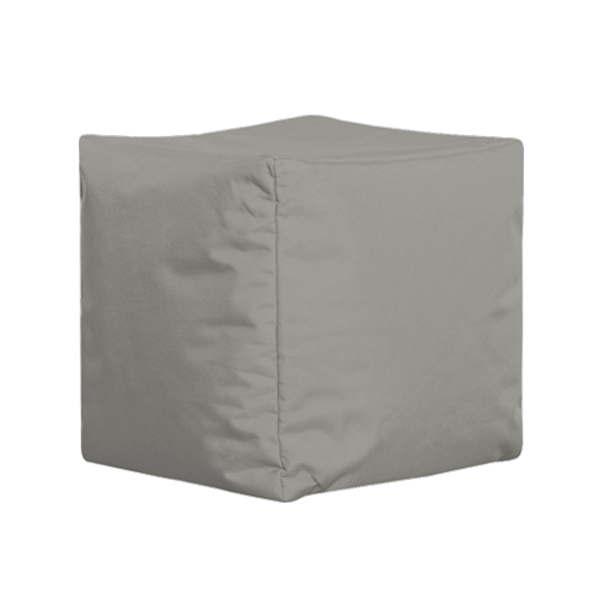 NORDVÉRK utomhuspuff, fyrkantig – rökfärgad polyester (45×45)
