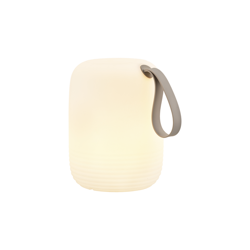 VILLA COLLECTION Hav LED genopladelig lounge bordlampe, inde og ude - hvid polyethylen (H:27,5)