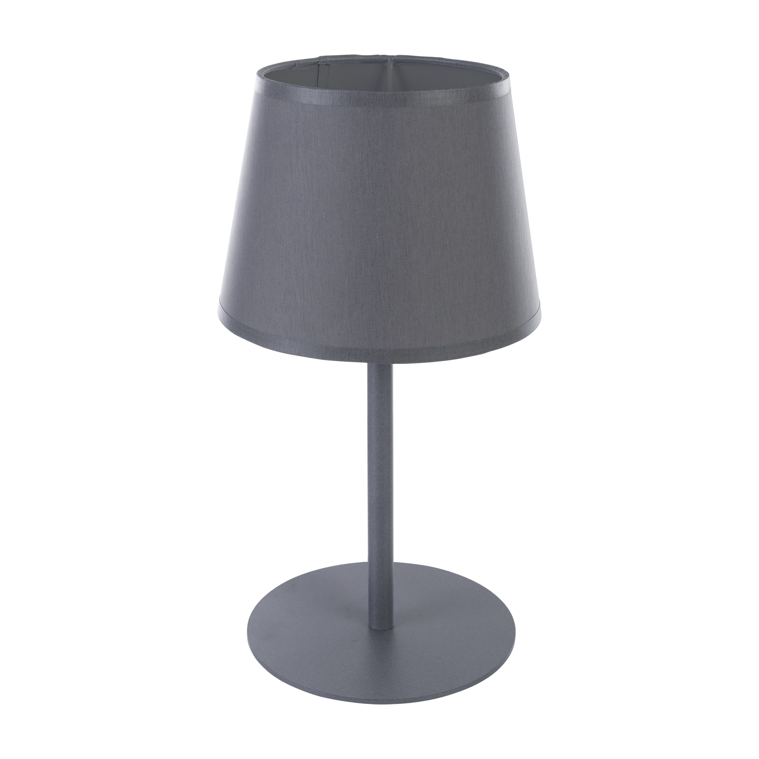 TK Maja bordlampe - grå stof og grå metal