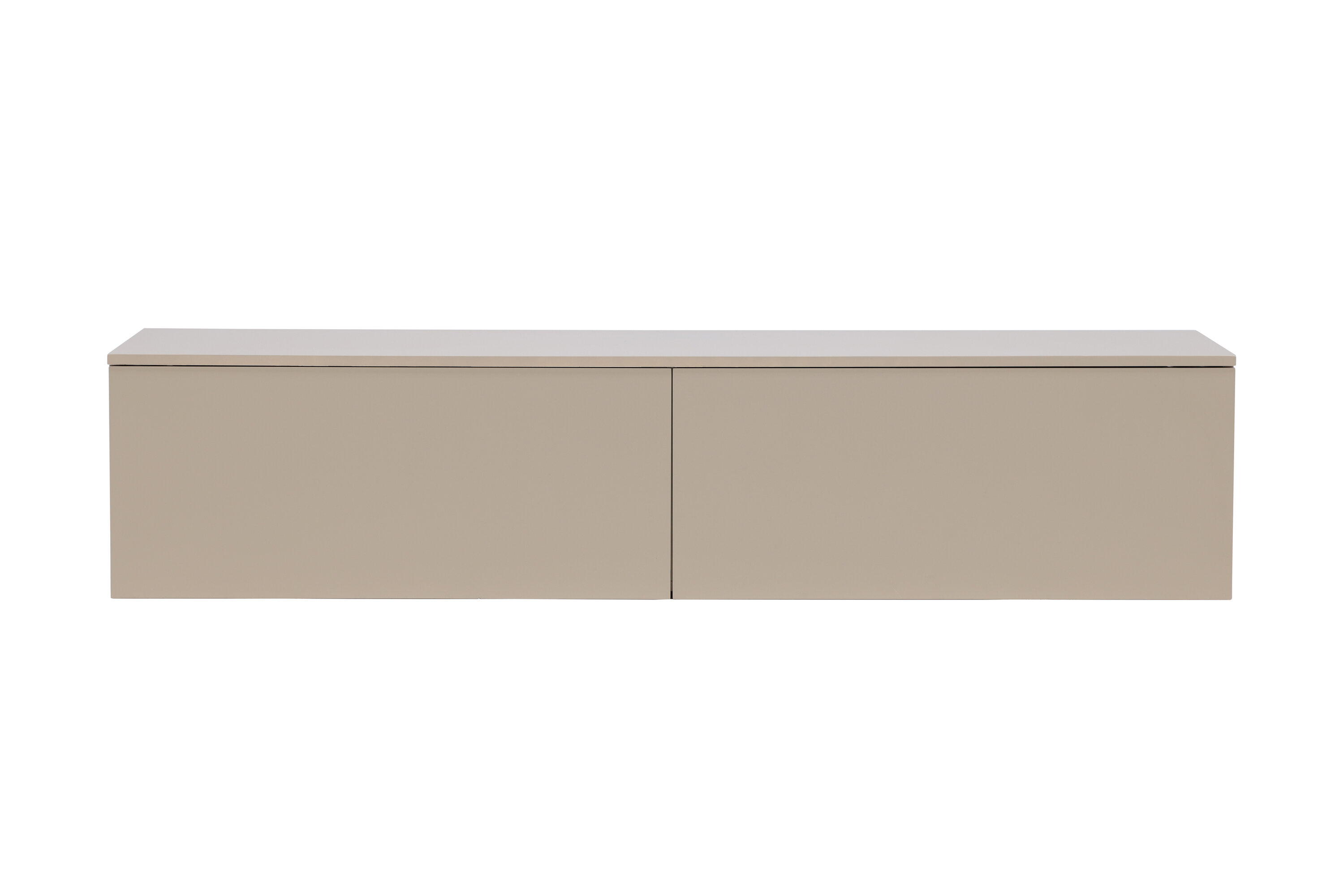 VENTURE DESIGN Frihamn väggskåp, med 2 lådor – beige MDF
