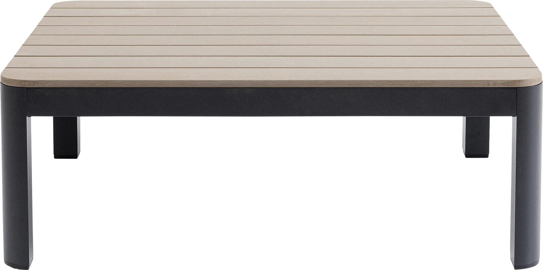 KARE DESIGN Happy Day multifunktionelt havebord/bord med bænk - polywood og aluminium (90x71)