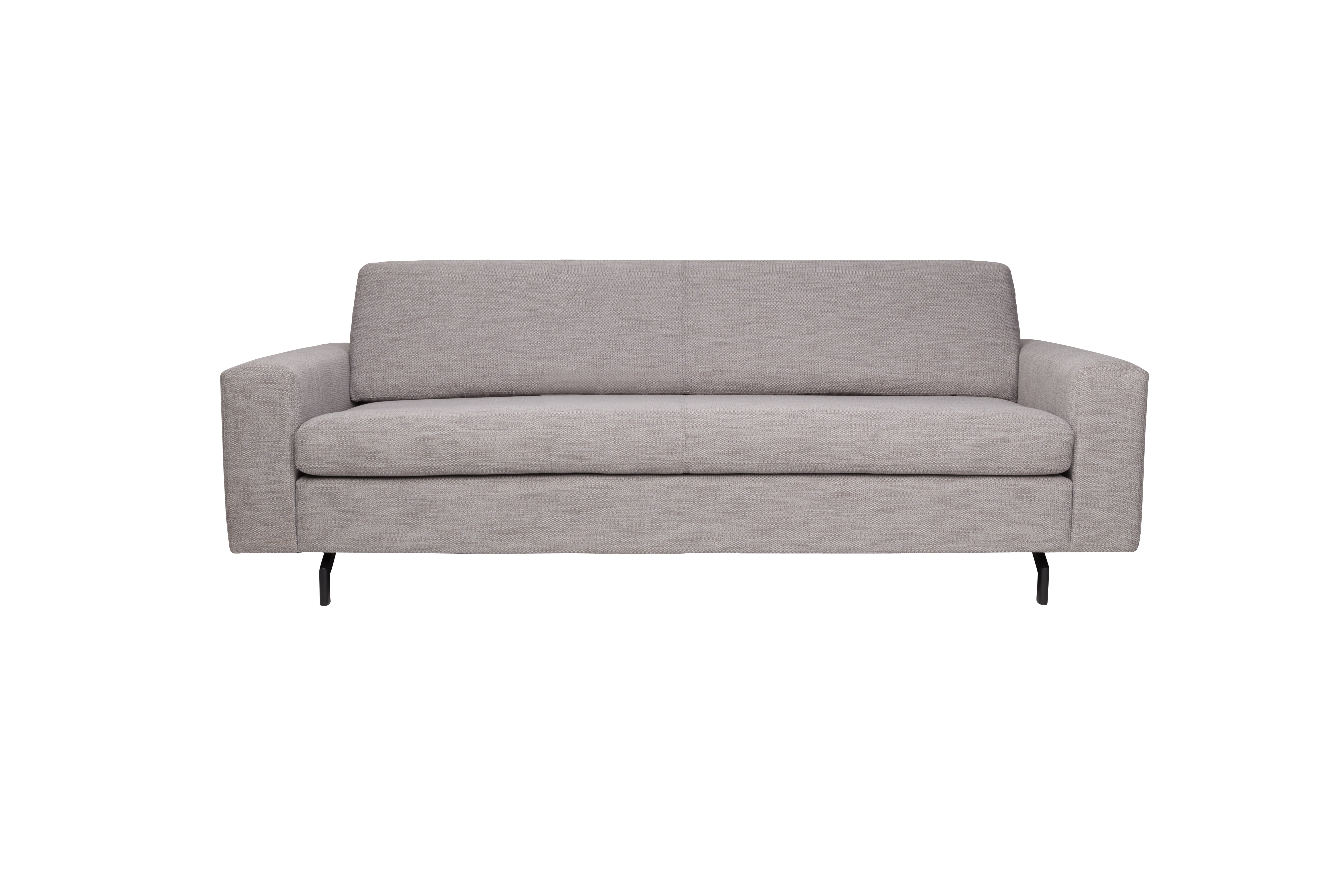 ZUIVER Jean 2,5-personers sofa – grå polyester og stål