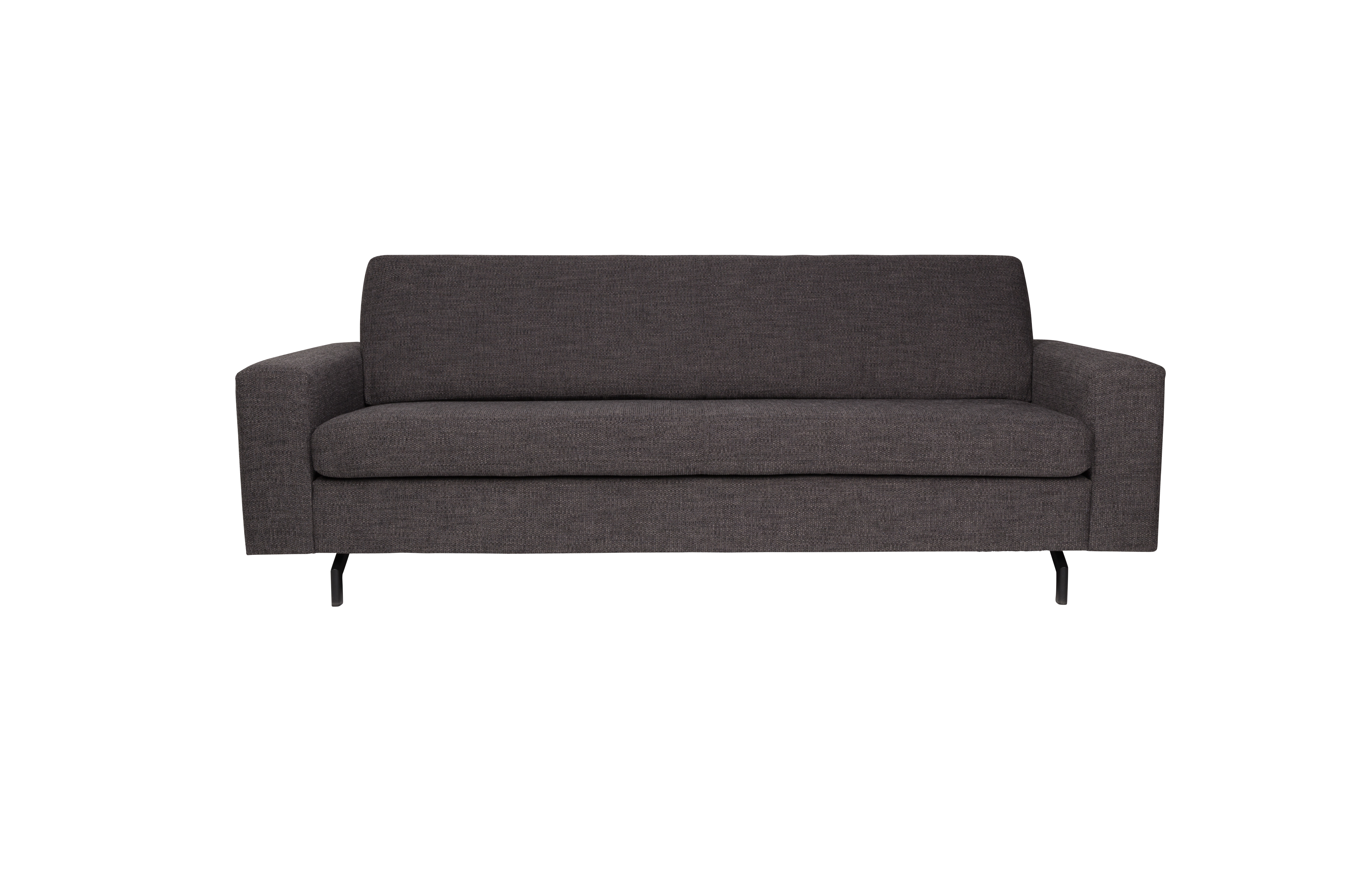 ZUIVER Jean 2,5-personers sofa – antracitgrå polyester og stål