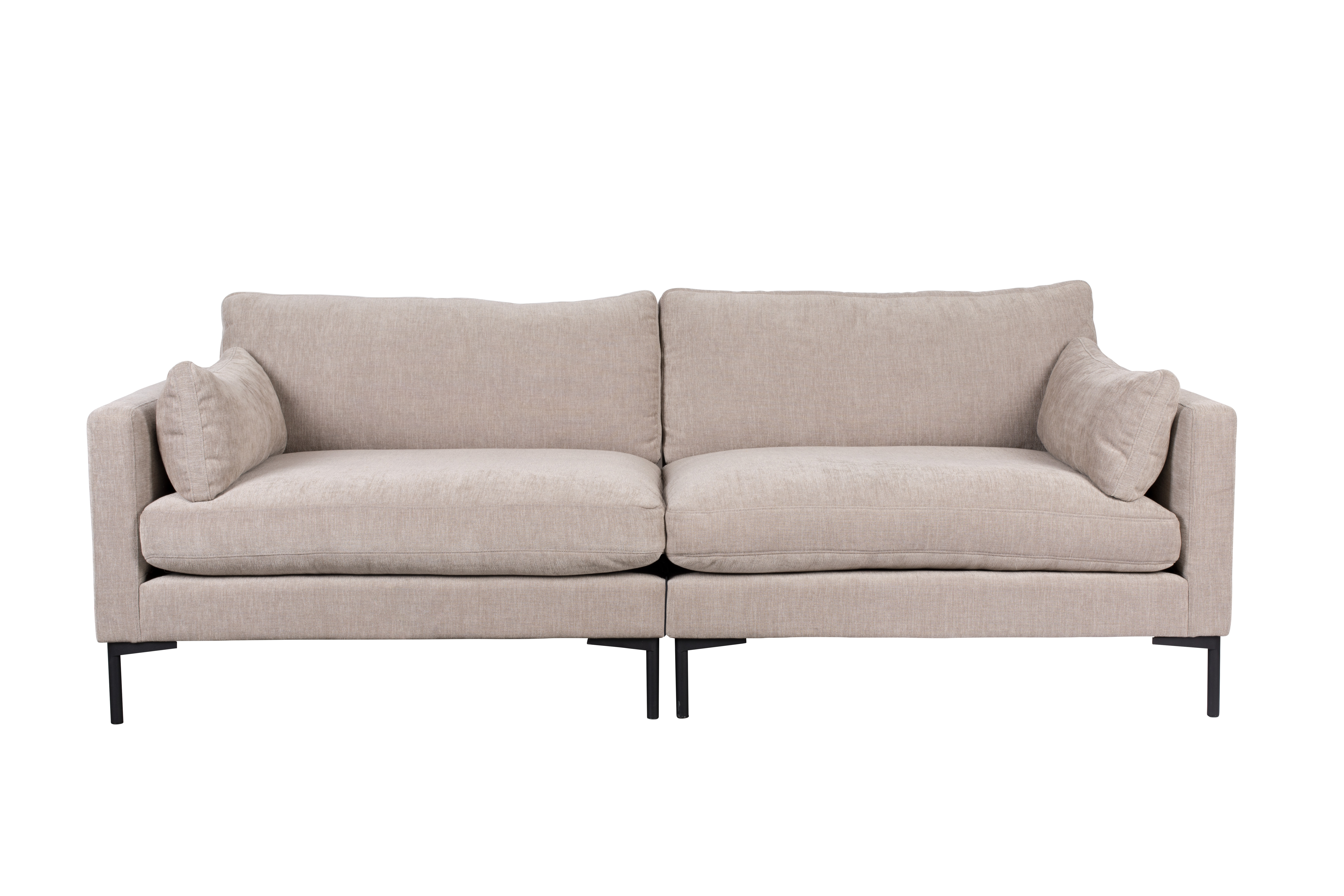 ZUIVER Sommer 3-personers sofa – latte polyester og stål