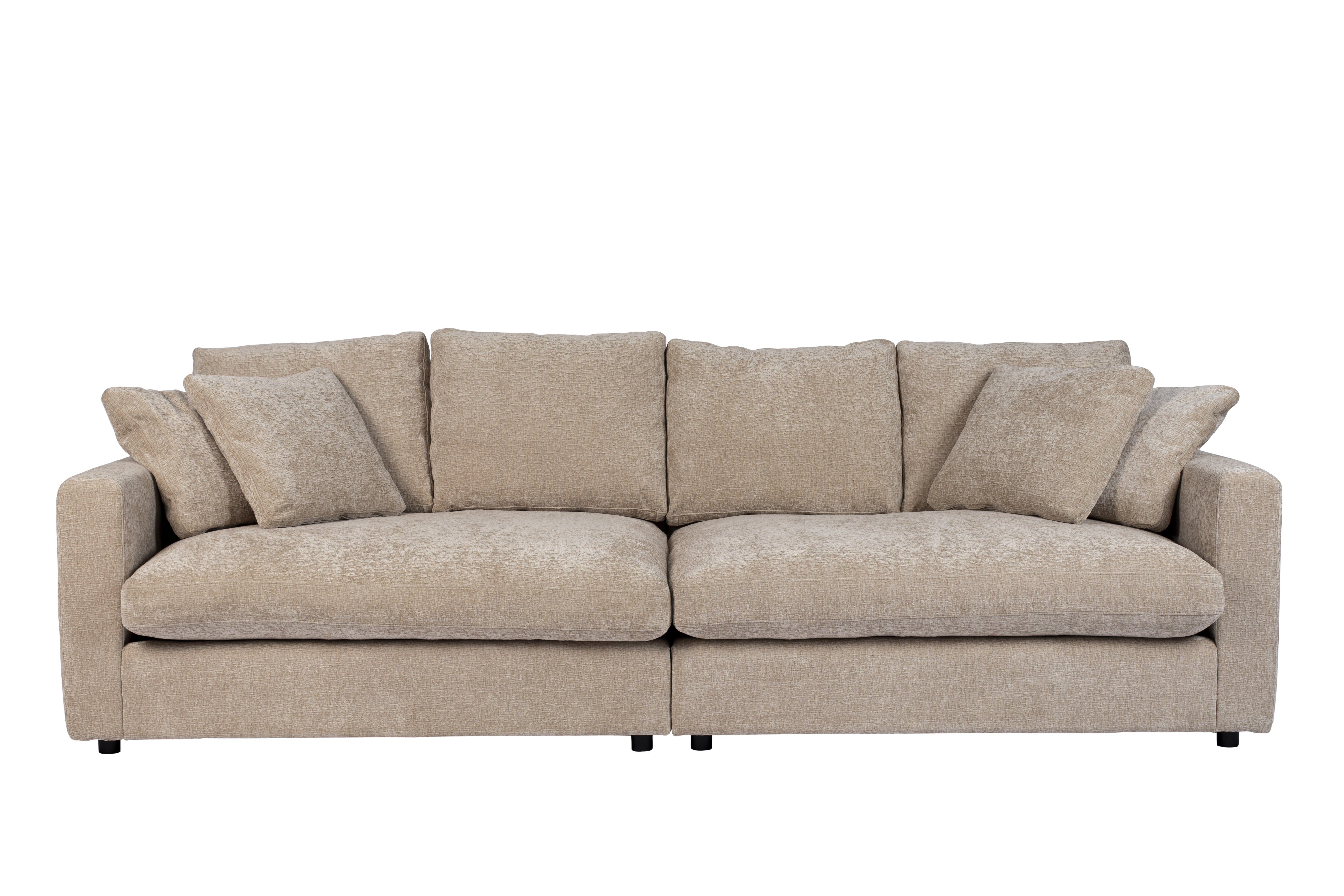 ZUIVER Sense 3-personers sofa – natur soft polyester og plast