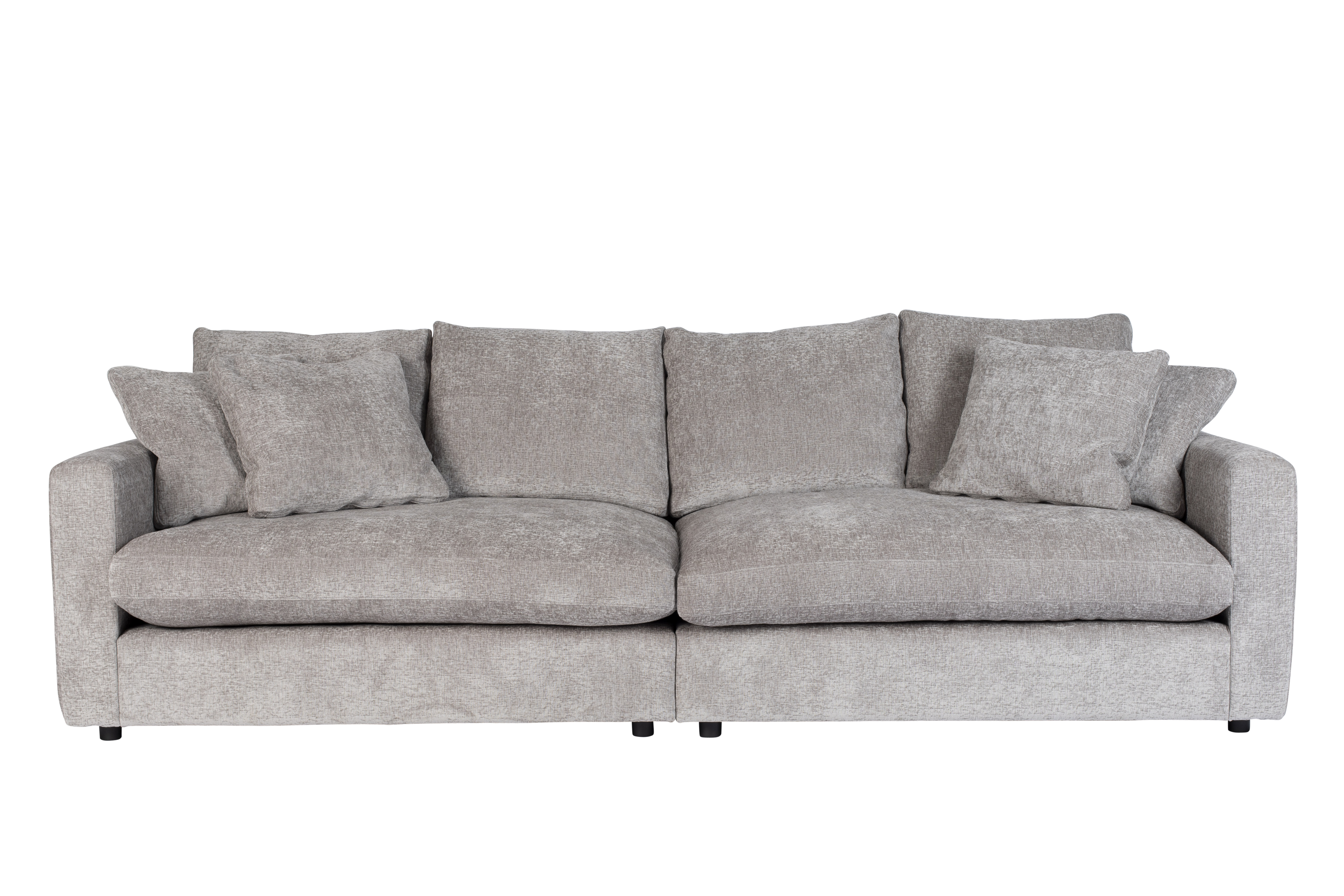 ZUIVER Sense 3-personers sofa – lysegrå soft polyester og plast