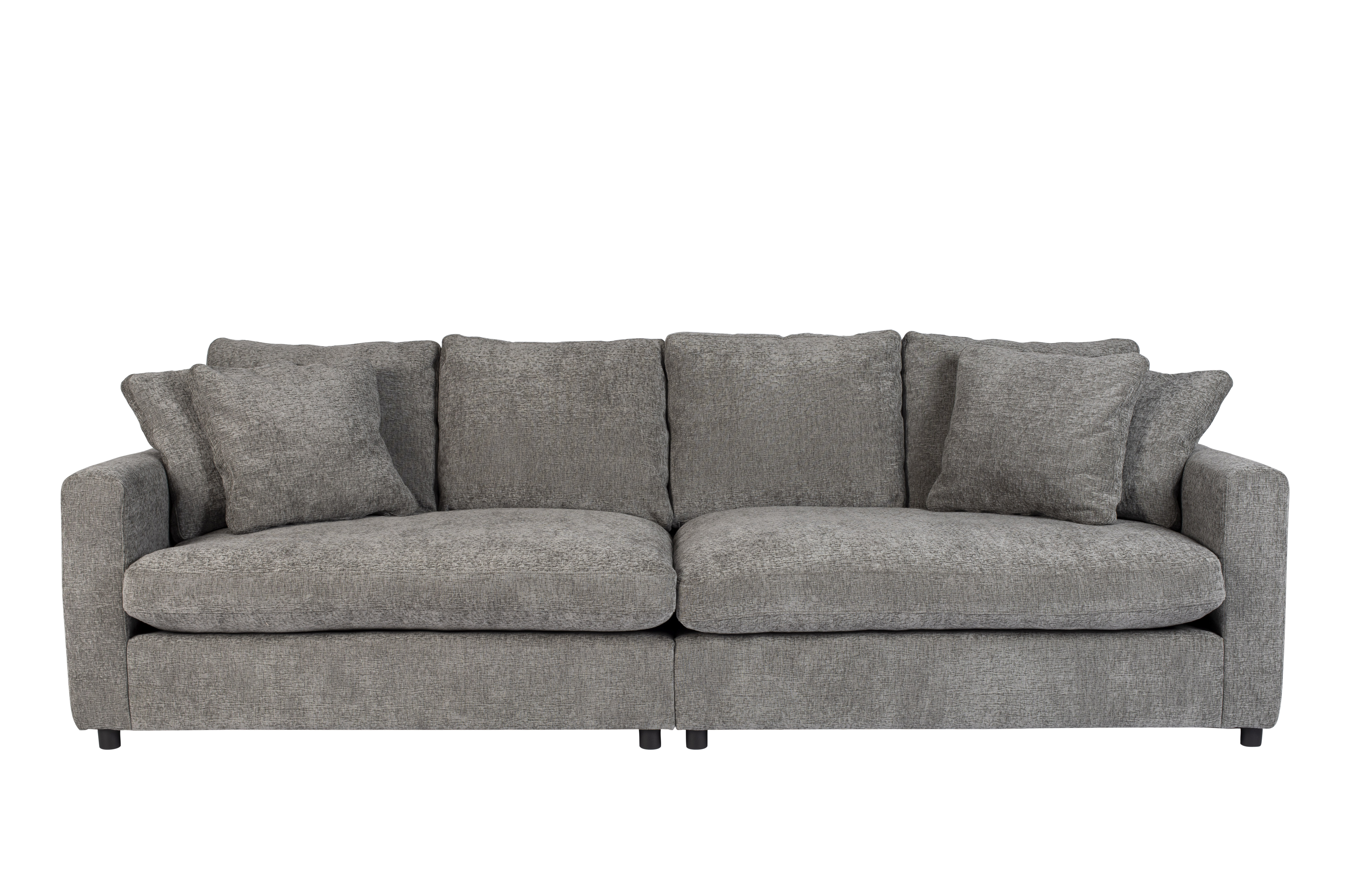 ZUIVER Sense 3-personers sofa – grå soft polyester og plast