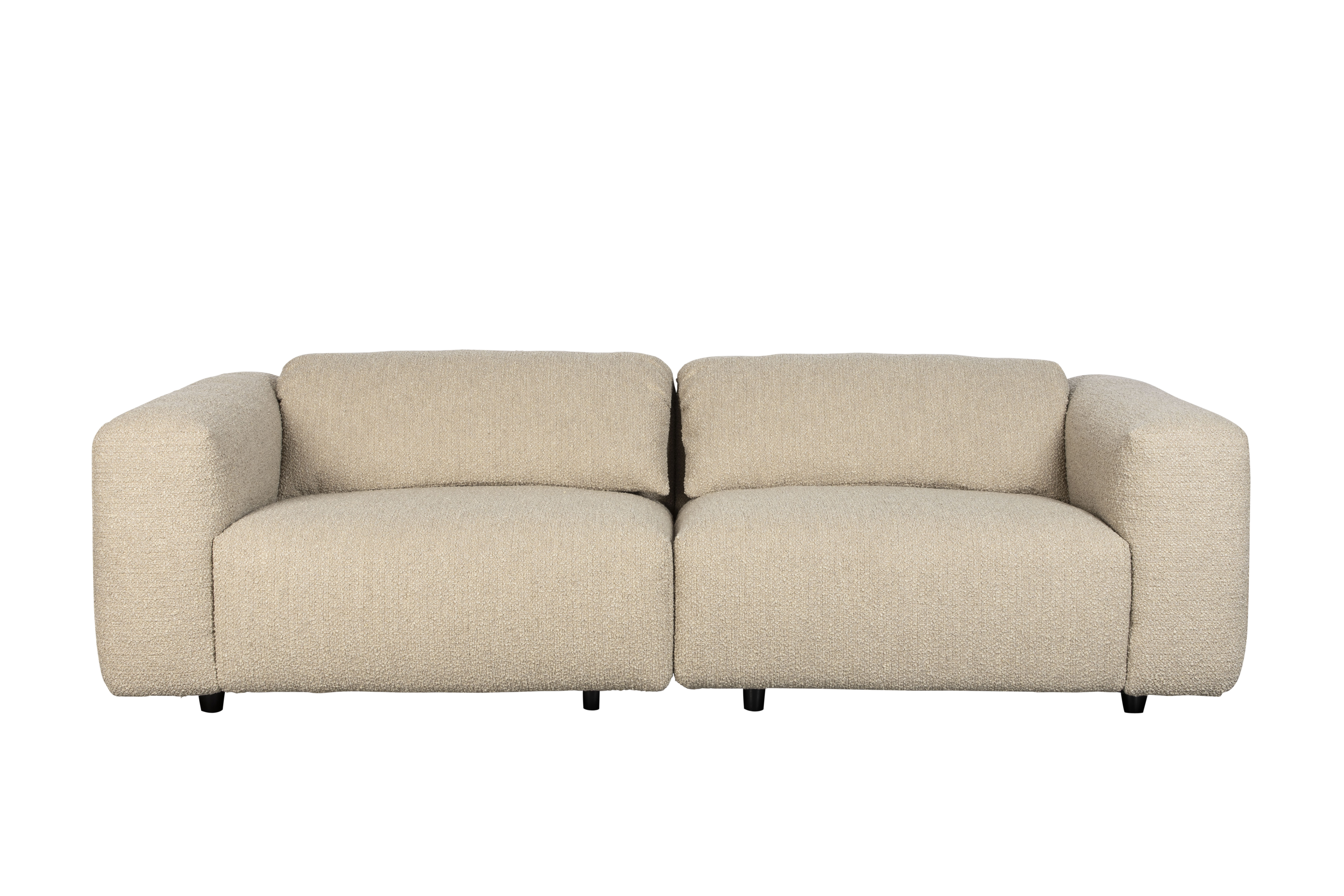 ZUIVER Wings 3-personers sofa – caramel polyester og træ