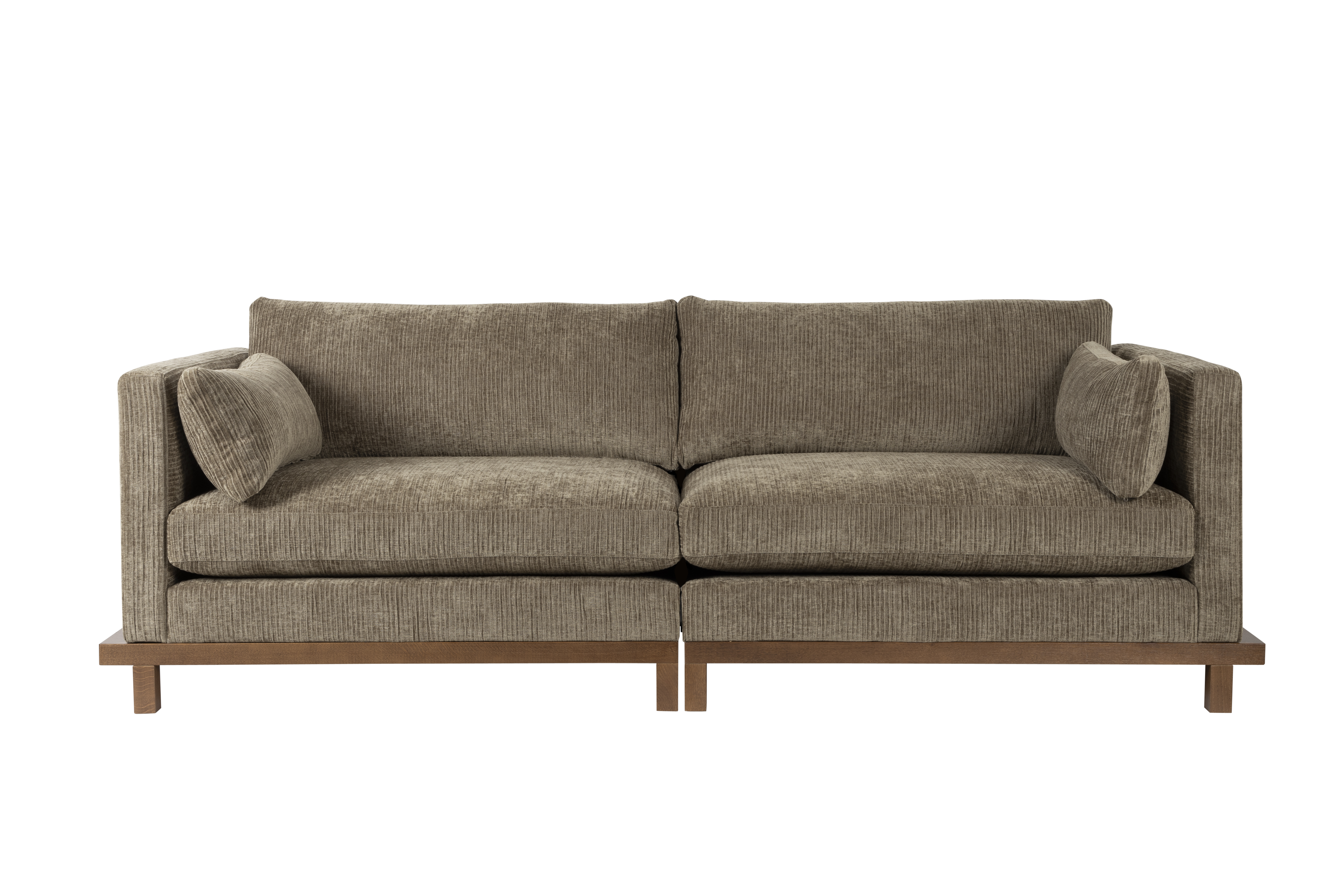 Zuiver ZUIVER Blossom 3-personers sofa – moss stof og egetræ