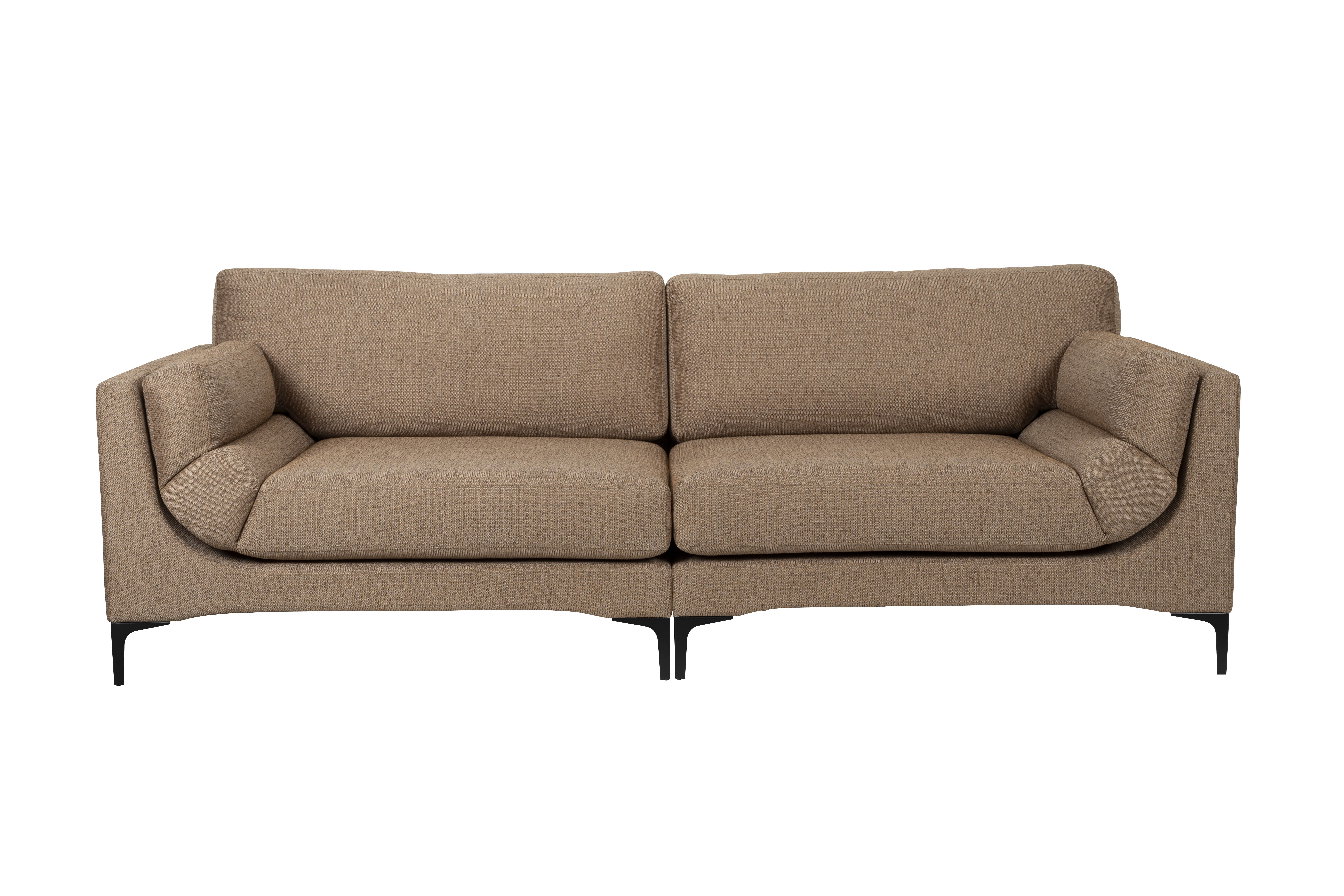 ZUIVER Balkon 3-personers sofa – caramel polyester og stål