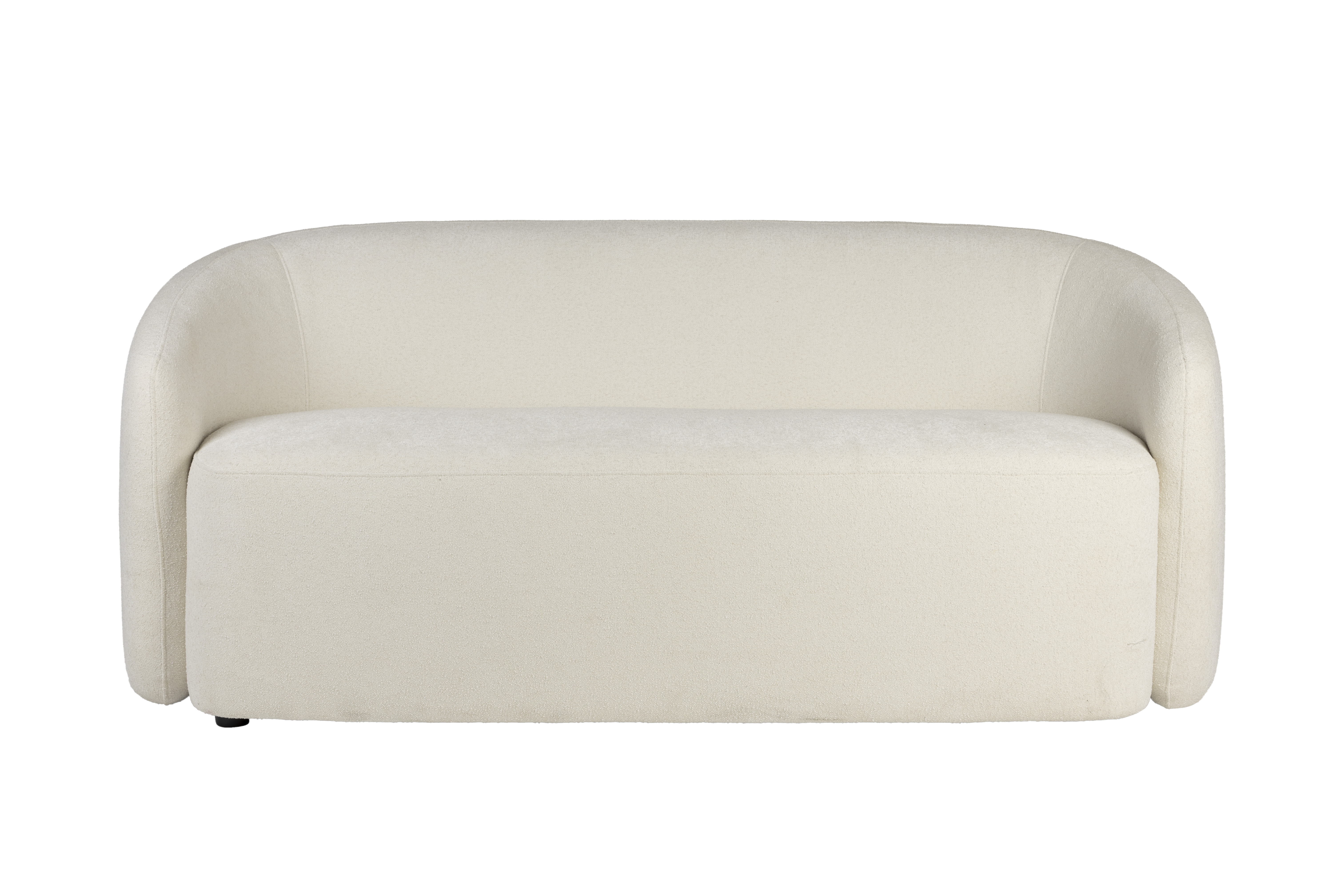 WHITE LABEL LIVING Len sofa - hvid polyester og fyrretræ