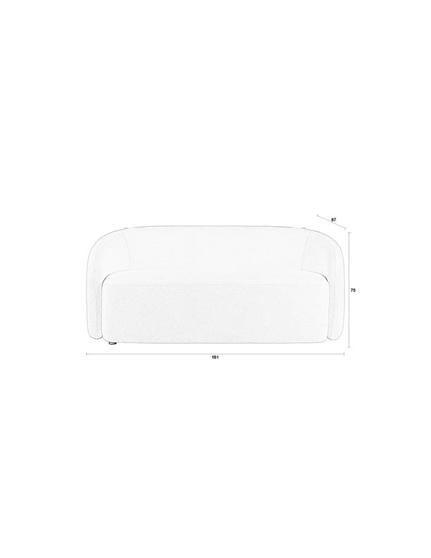 White Label Living Sofa Len