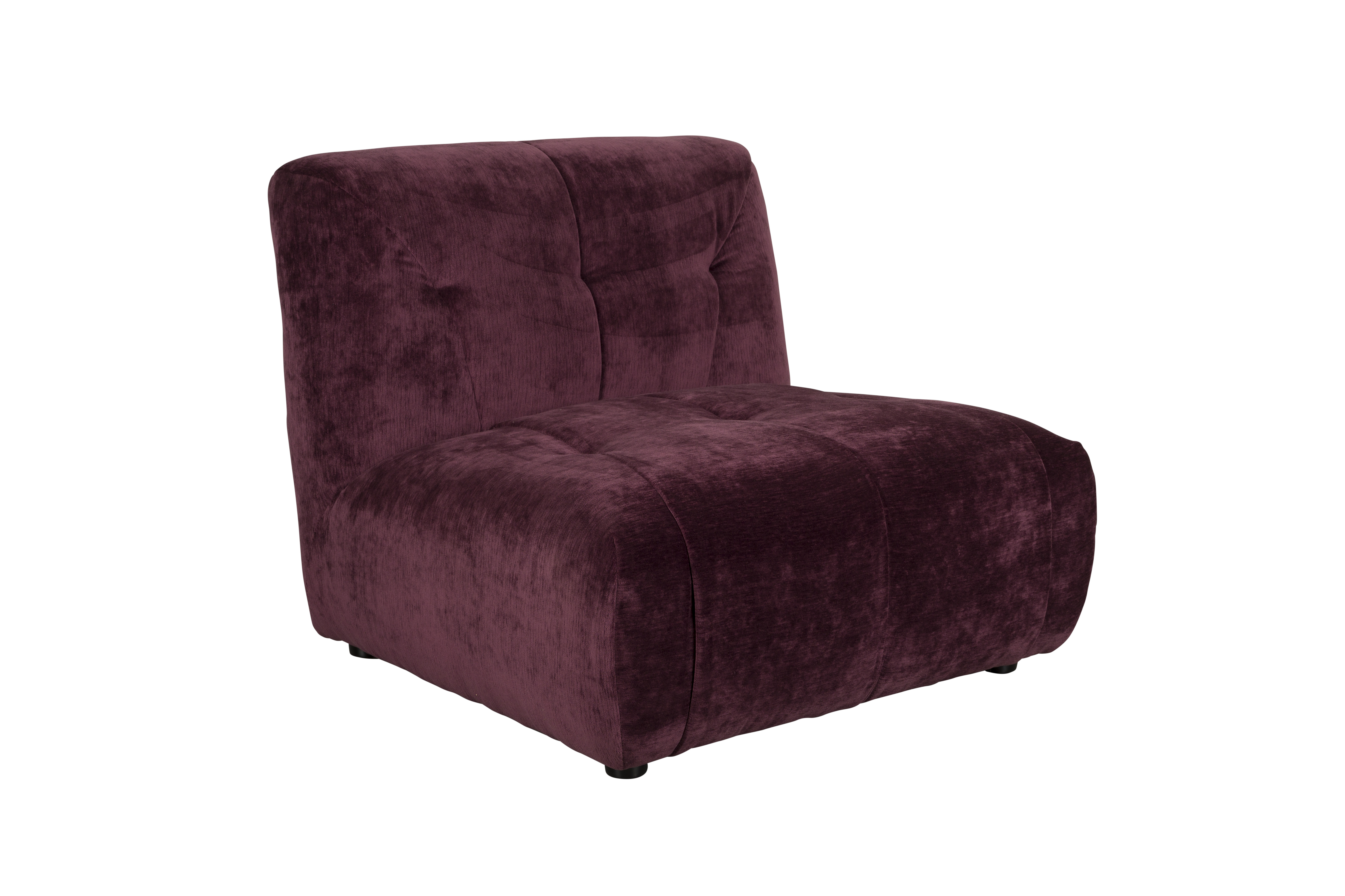 dutchbone soffa giada 1-sits plommon