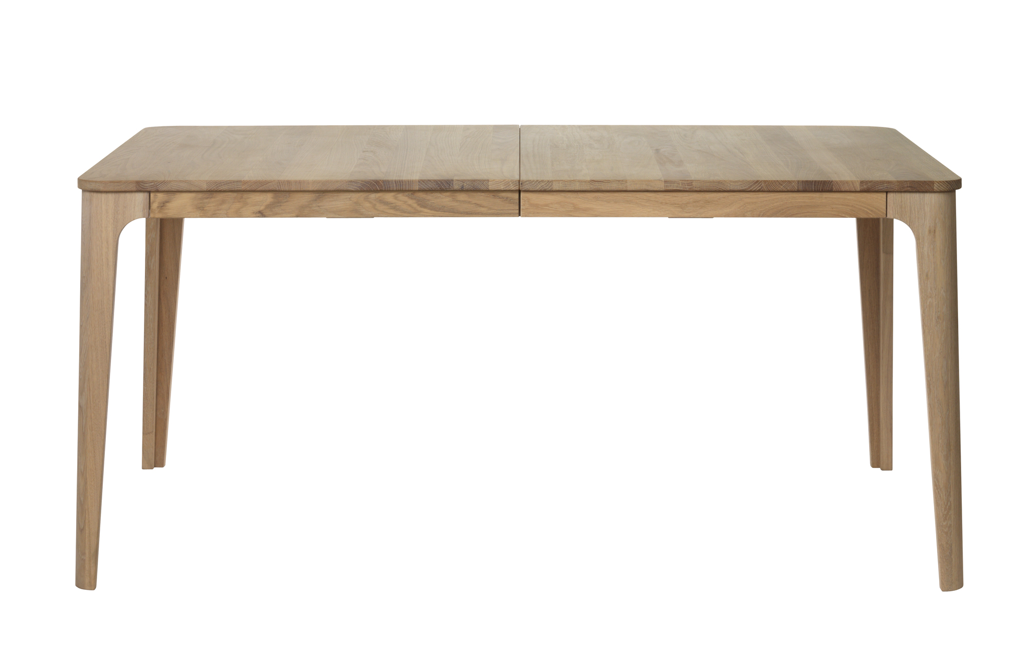 Grandeur spisebord, m. 1 tillægsplade - natur egefinér og eg (90x160-210)