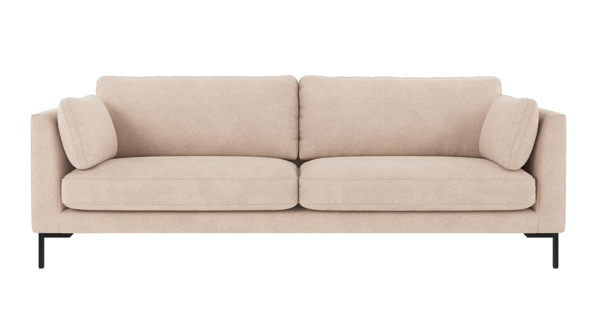 ROWICO Corwin soffa 3-sits ljusbeige tyg Rita #1 (c2)