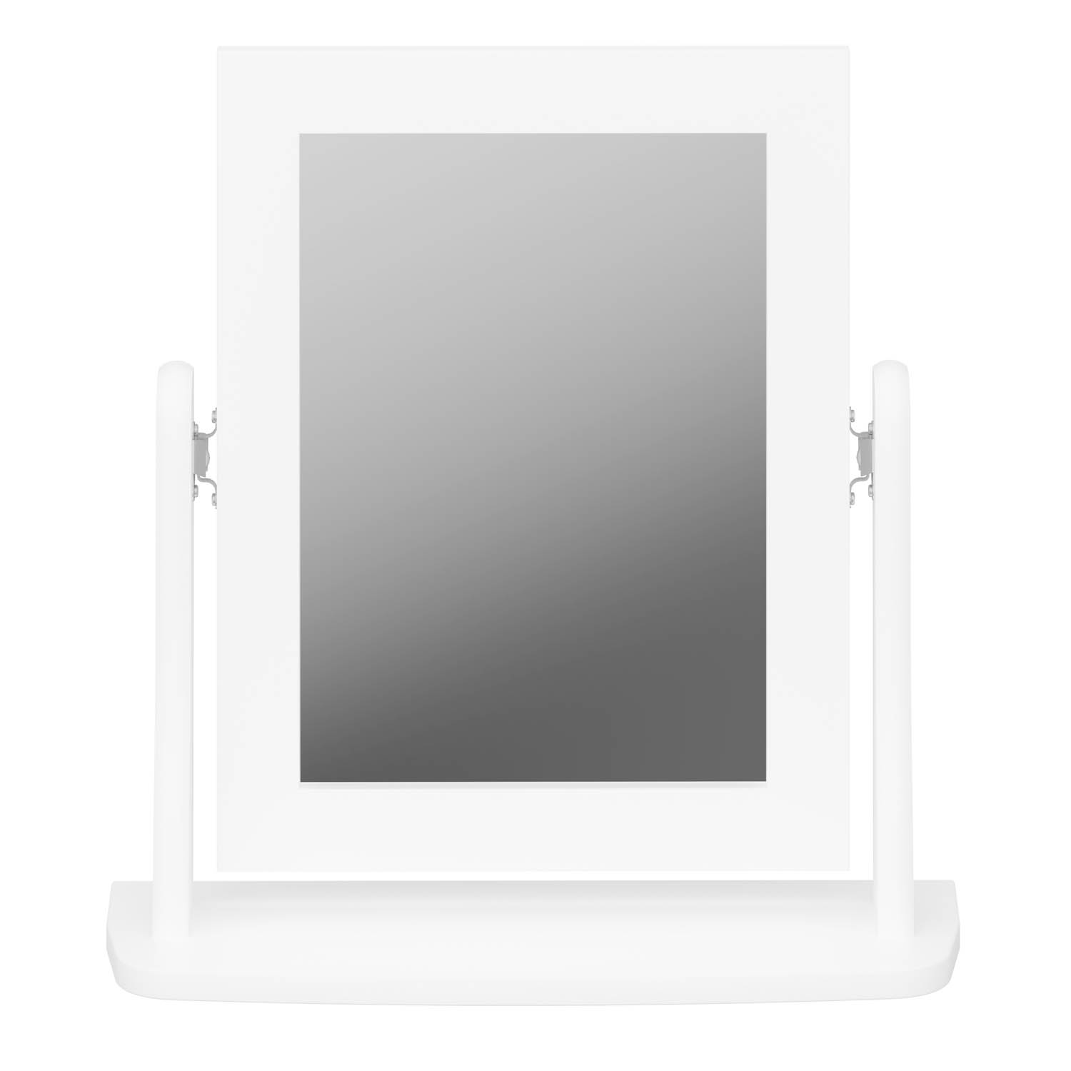 STEENS Baroque bordspejl, rektangulær – spejlglas og hvid MDF