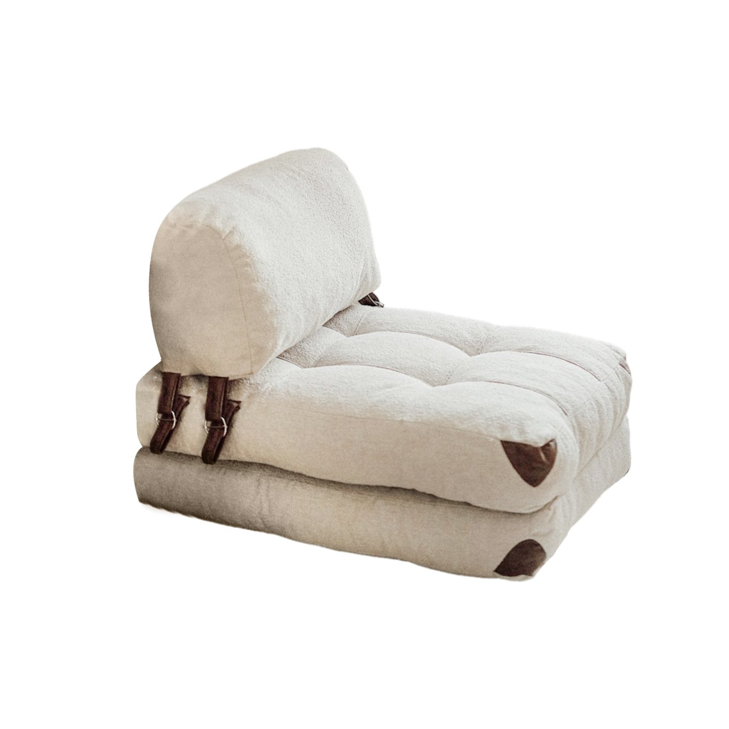 Køb NORDVÄRK Fold Teddy - Creme 1-personers sovesofa - Pris 1664.10 kr.