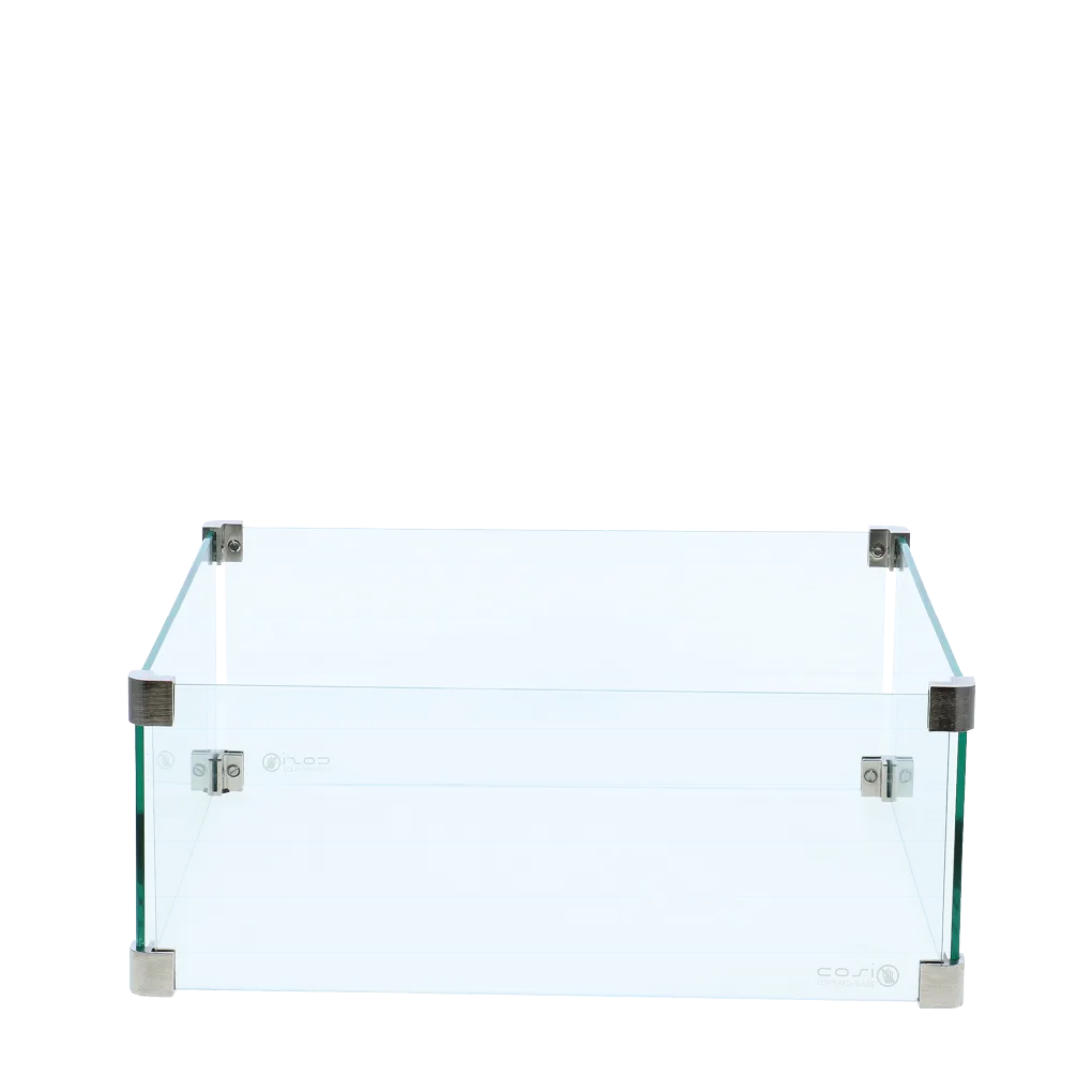 COSI FIRES Cosi kvadratisk glaskant L, beskyttelsesglas (50x50)
