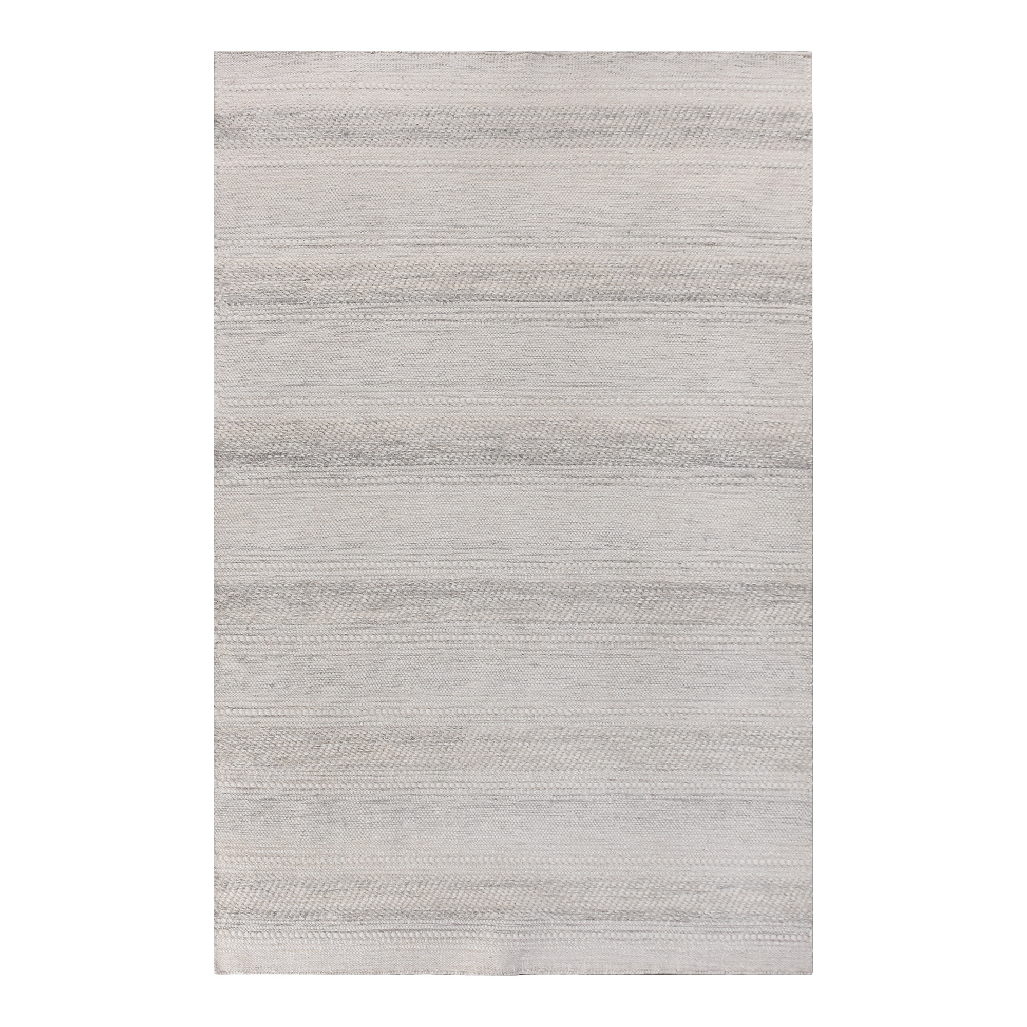 HOUSE NORDIC Adoni gulvtæppe, rektangulær - råhvid/lysegrå uld/bomuld (200x300)