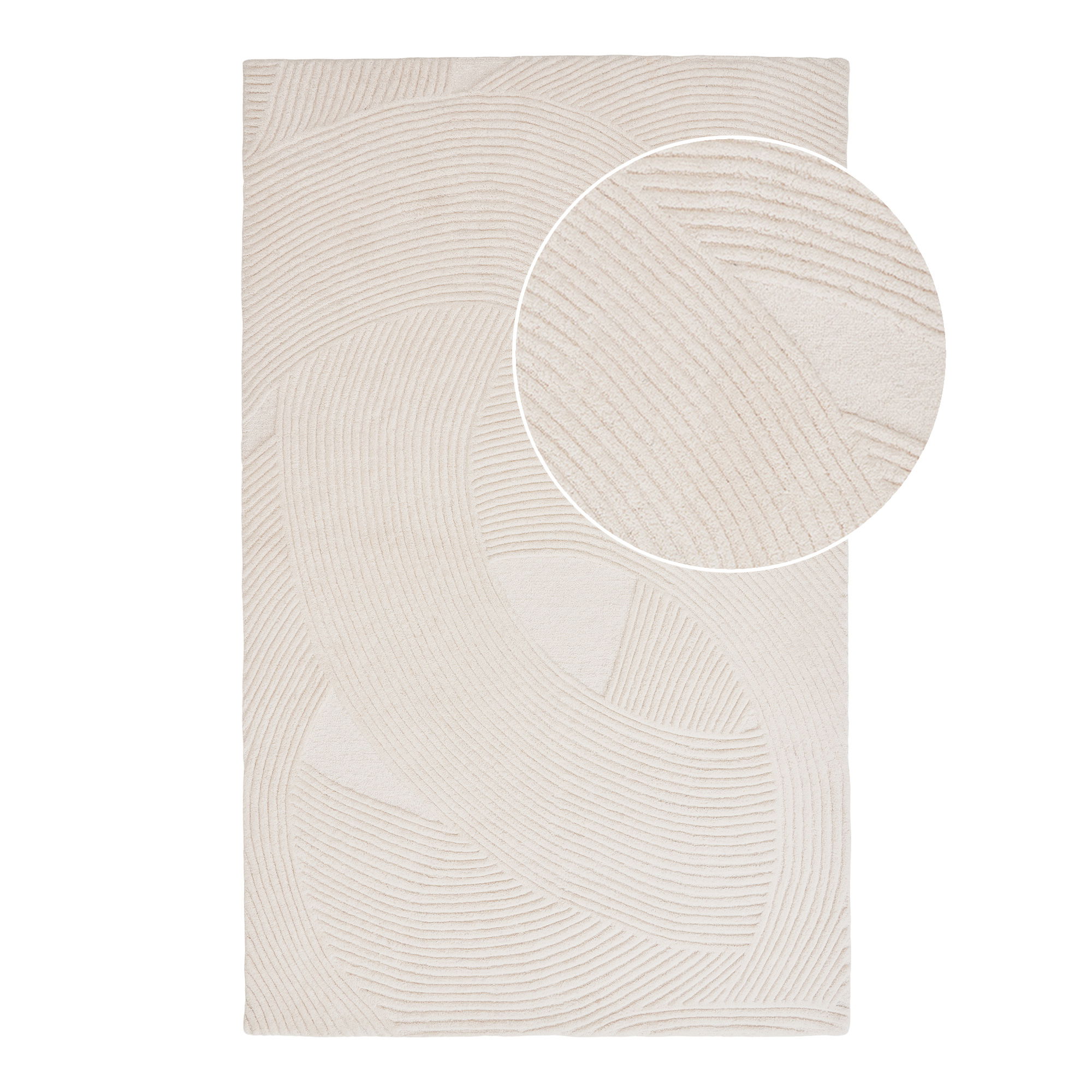 HOUSE NORDIC Pune-matta, handtuftad, rektangulär – benvit ull (200×300)