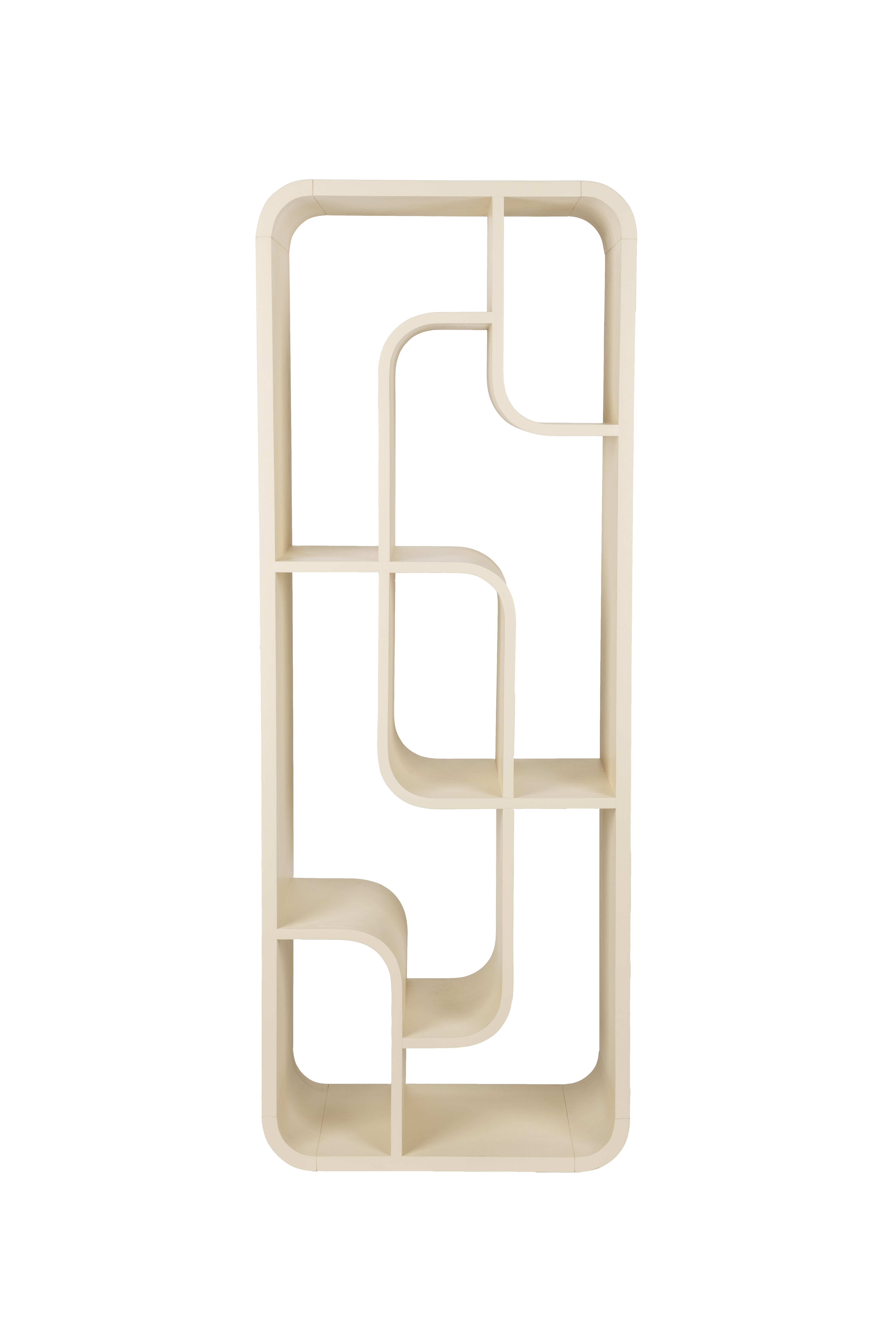 zuiver seven bokhylla - beige ekfanér