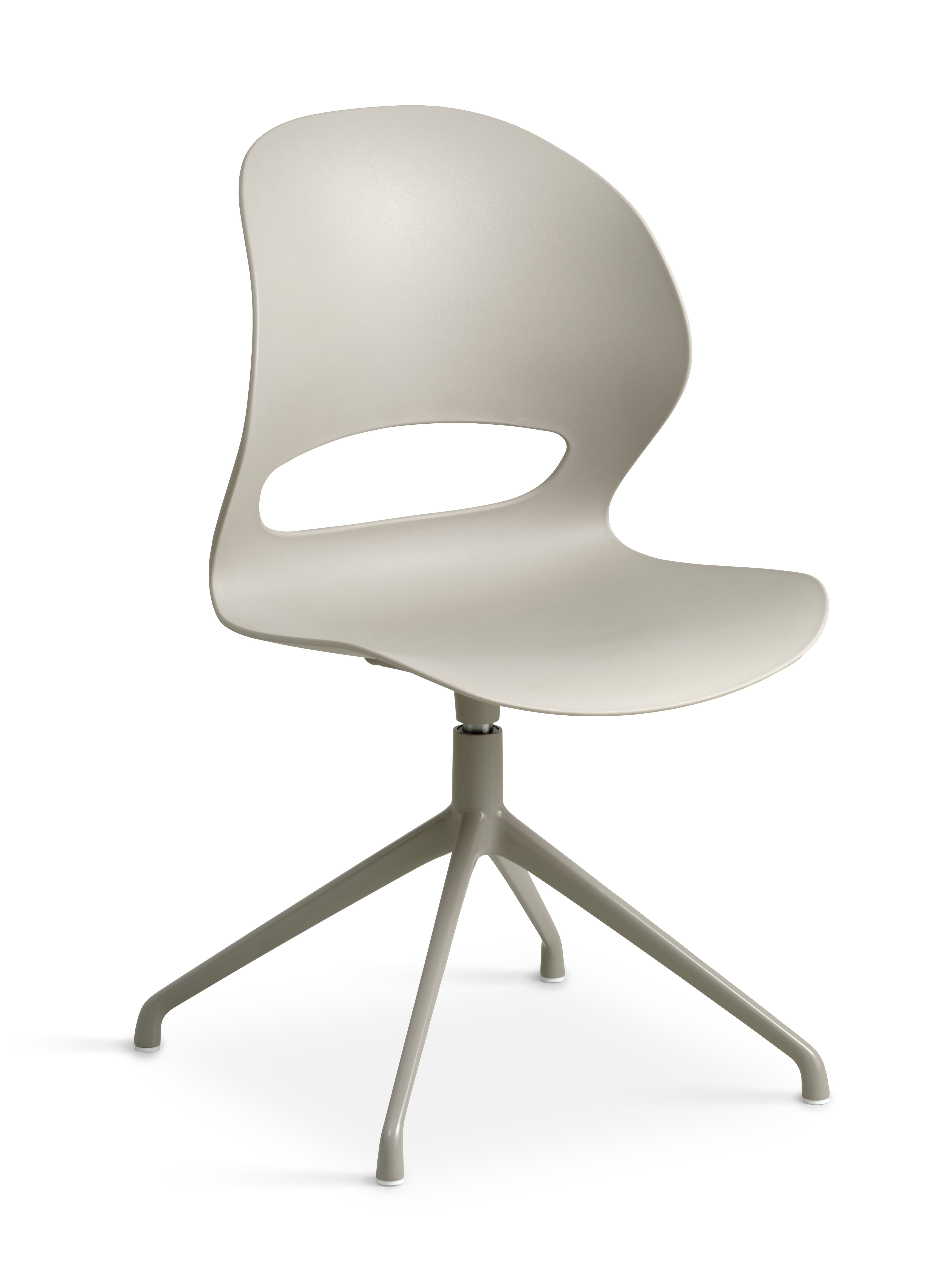 Linea spisebordsstol, m. drejefunktion - stone PVC og stone metal