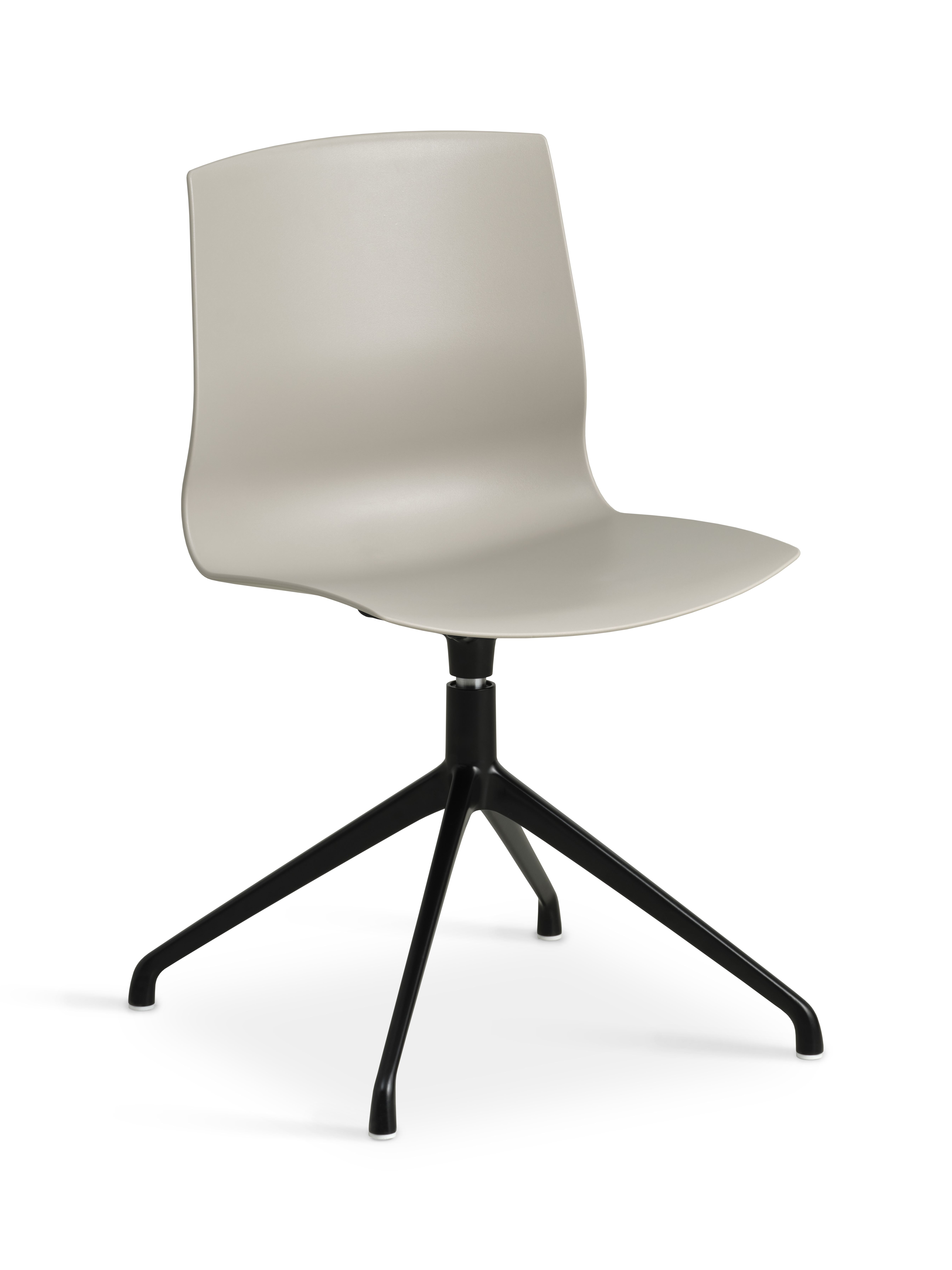 Liv spisebordsstol, m. drejefunktion - stone PVC og sort metal