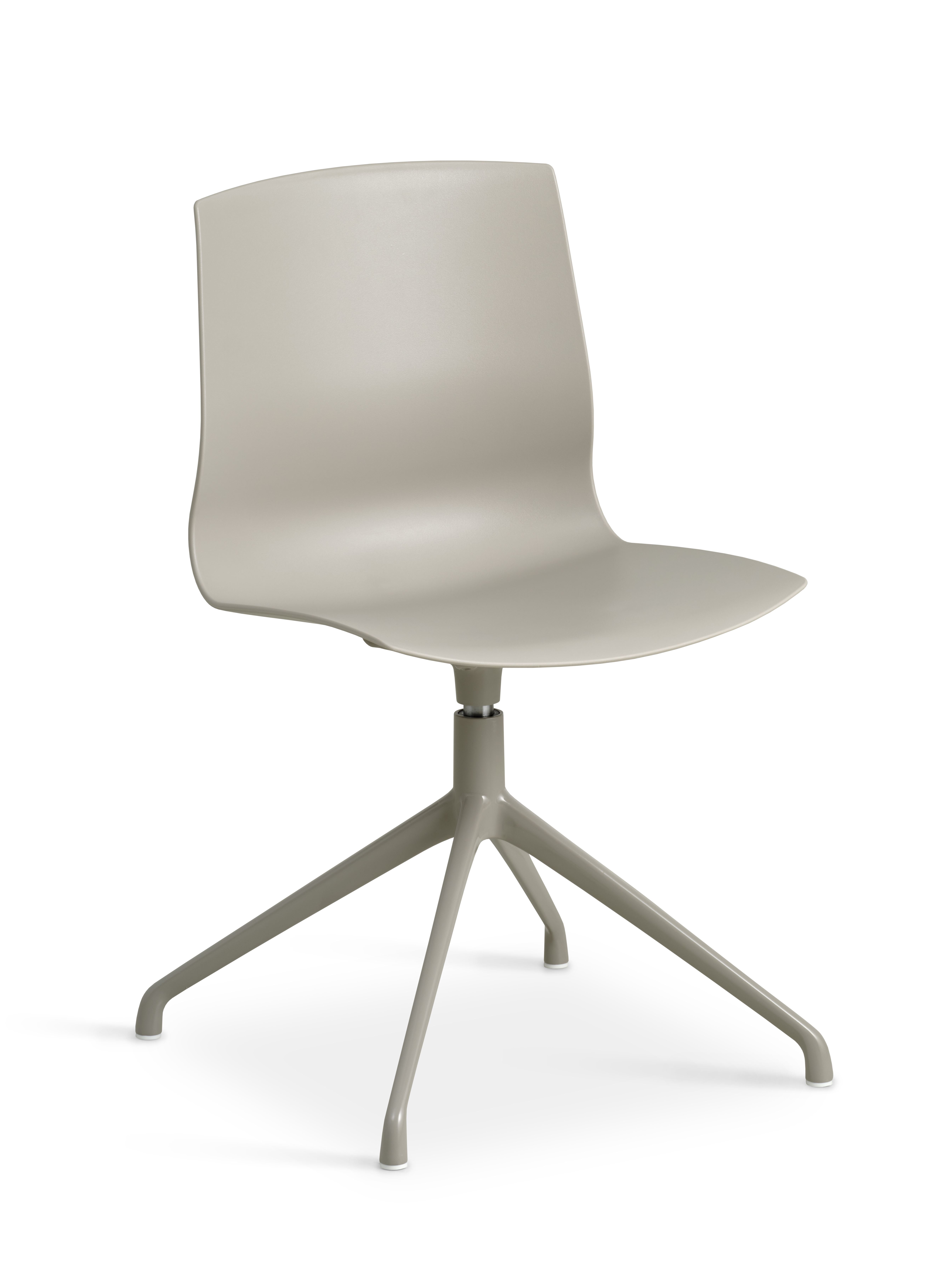 Liv spisebordsstol, m. drejefunktion - stone PVC og stone metal