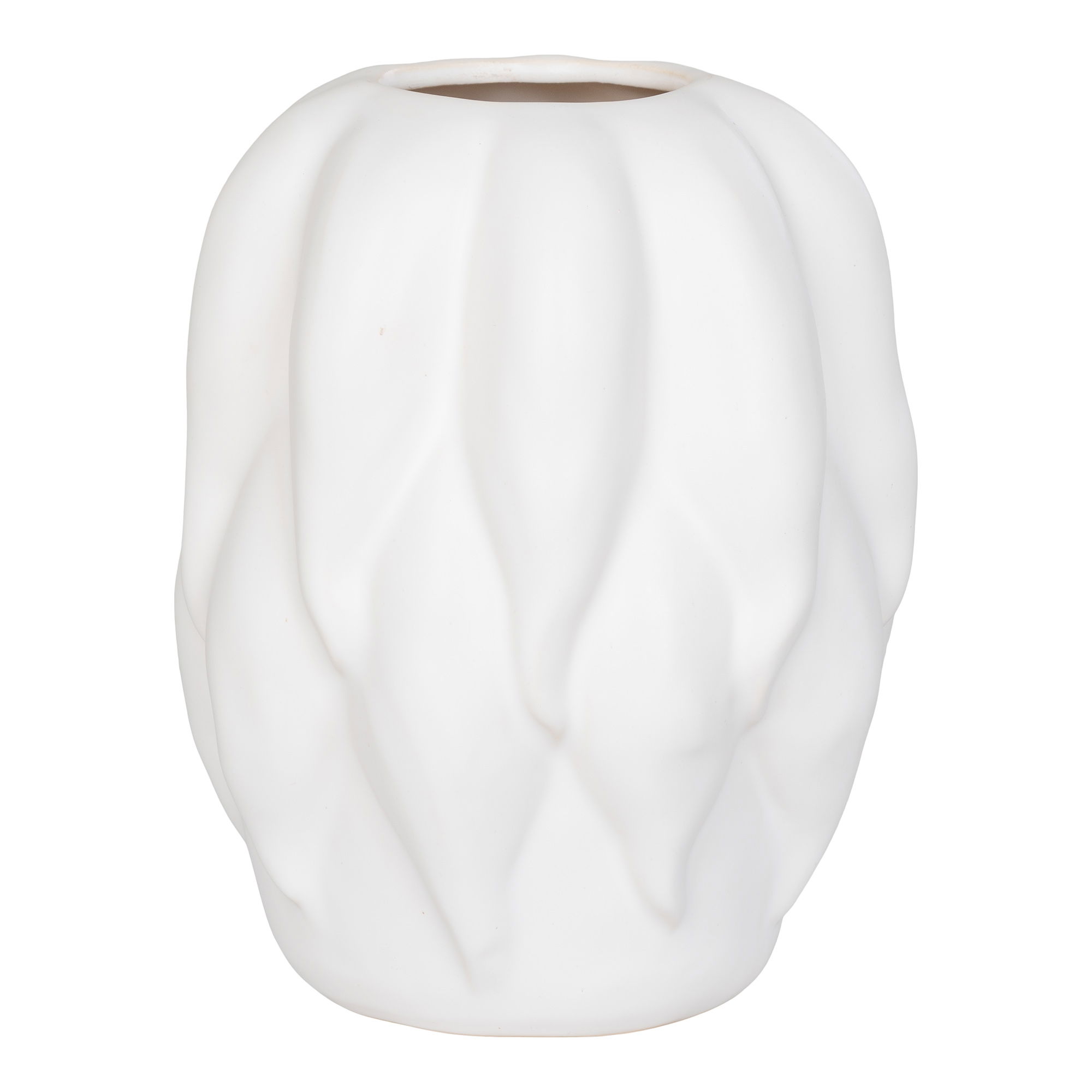 HOUSE NORDIC Vase, keramik, beige, 19,5x19,5x26 cm