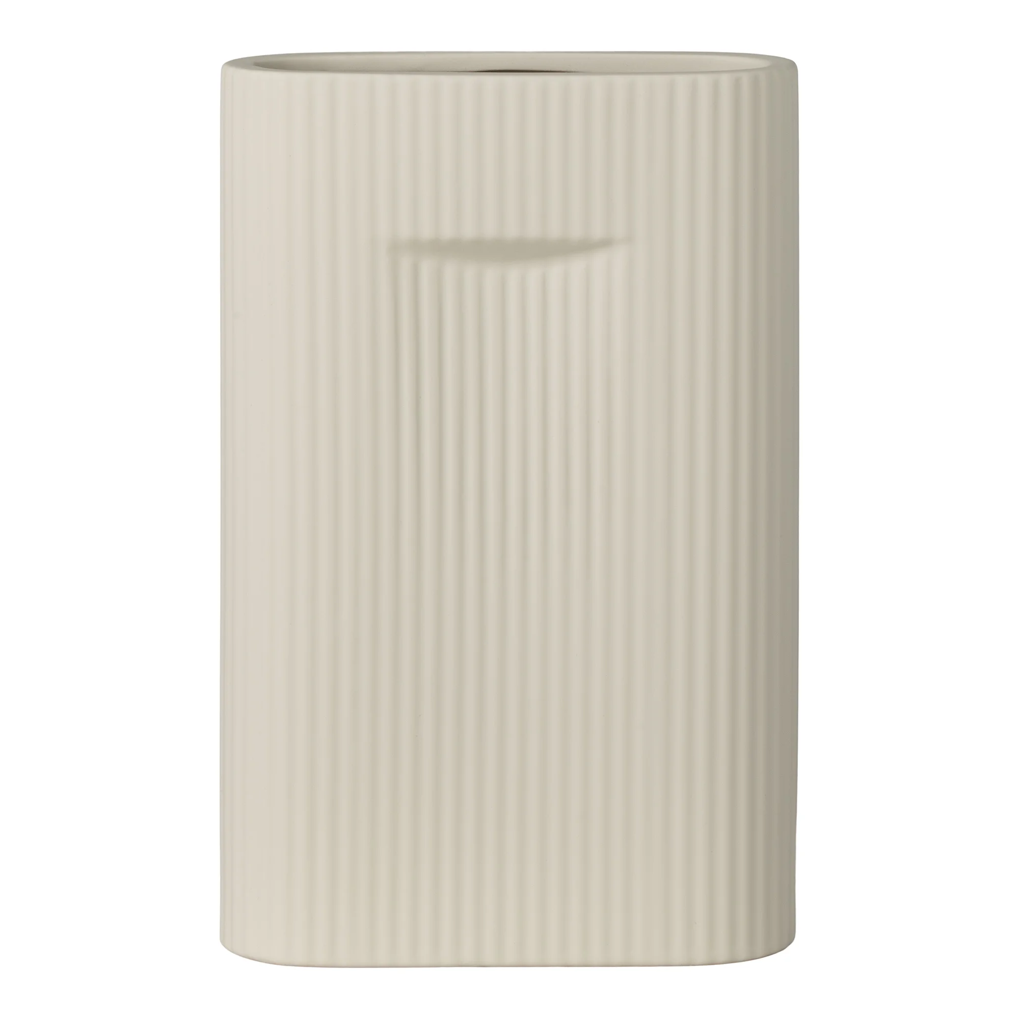 HOUSE NORDIC vase - grå keramik (16,5x6,5)