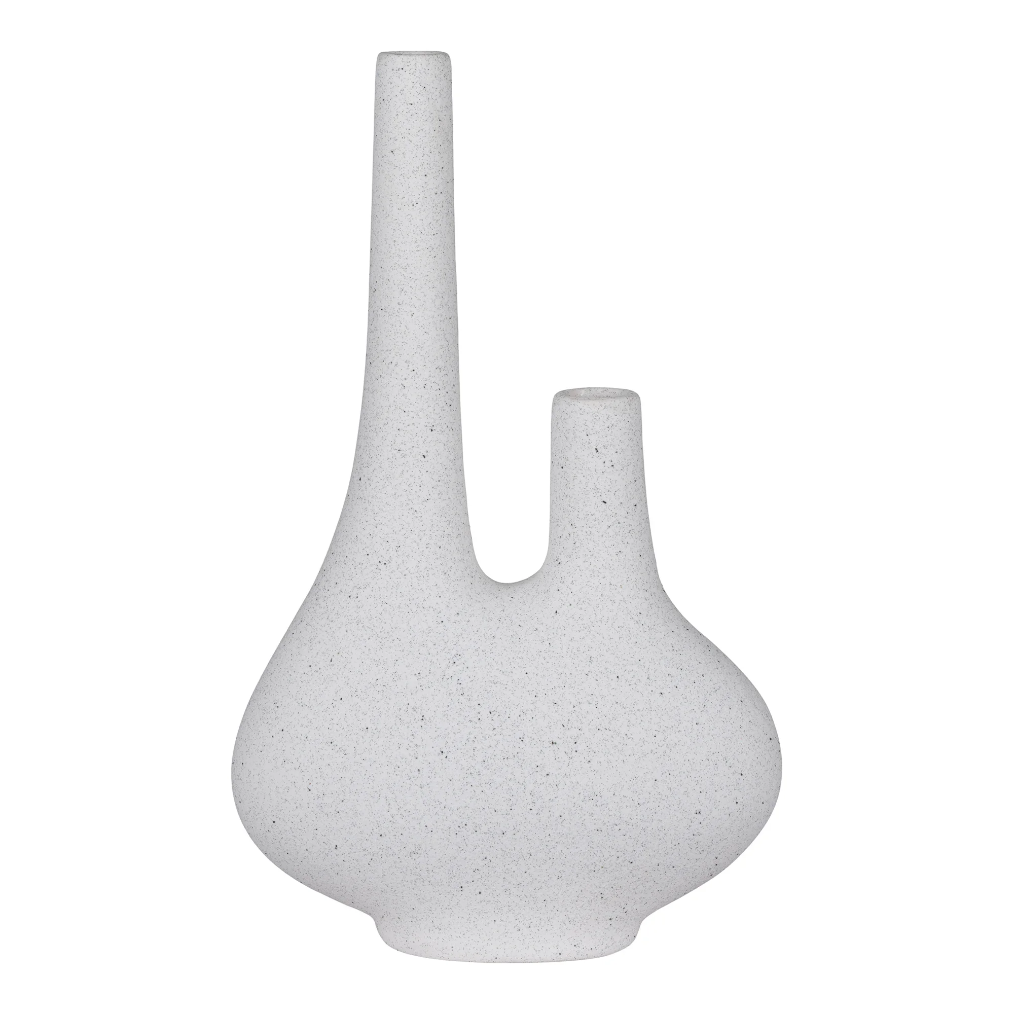 HOUSE NORDIC vase - hvid keramik (23x11,5)