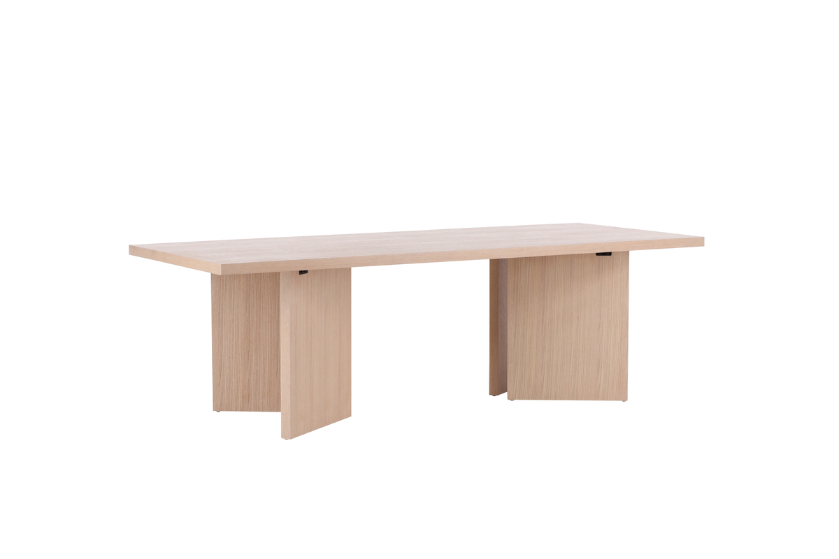 VIND COLLECTION Bassholmen spisebord, rektangulær - hvidkalket finér (240x100)