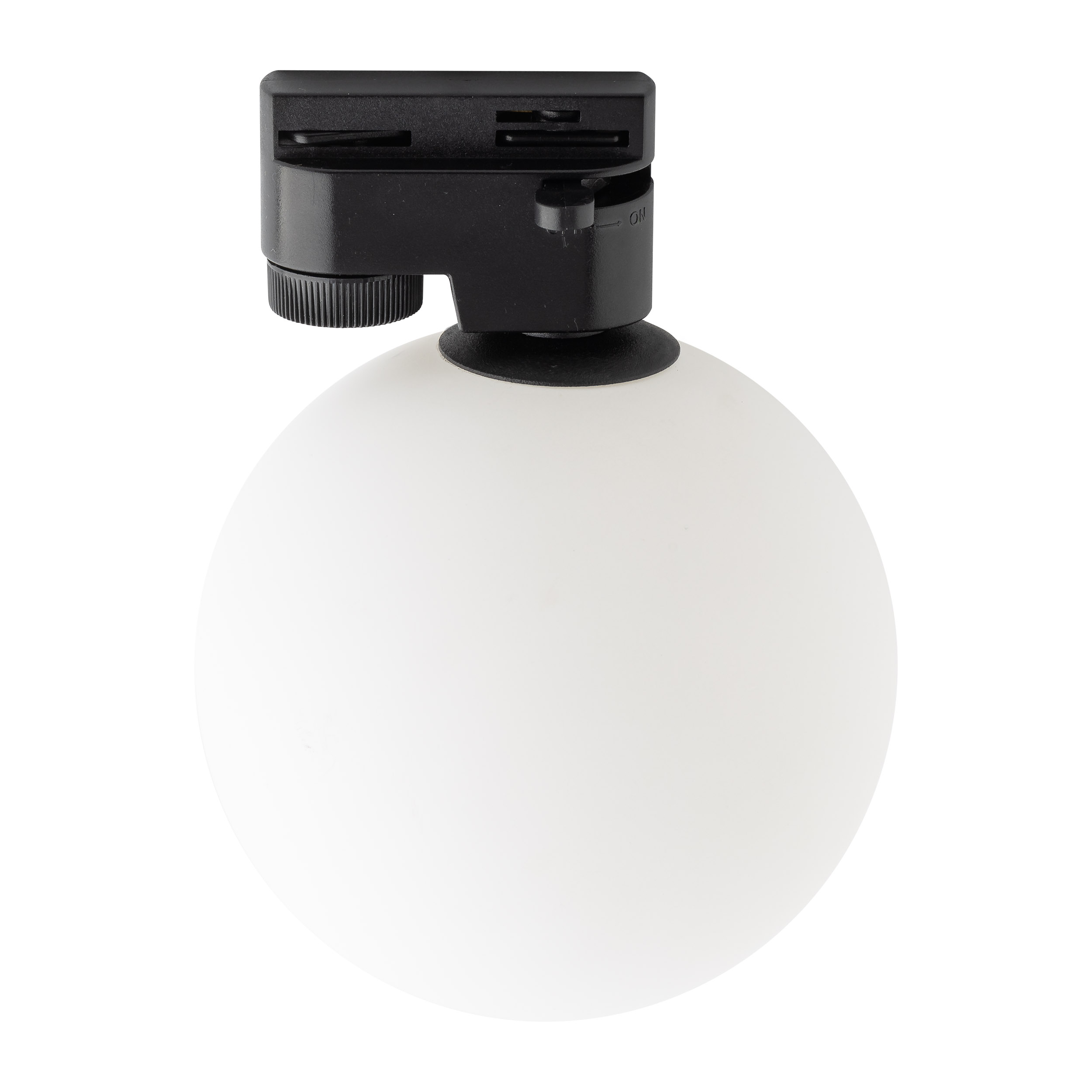 TK Tracer loftlampe - hvid glas og sort metal