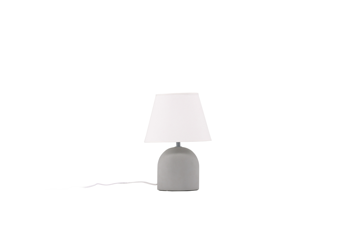 VIND COLLECTION Styrsö bordlampe - hvid hør og grå beton