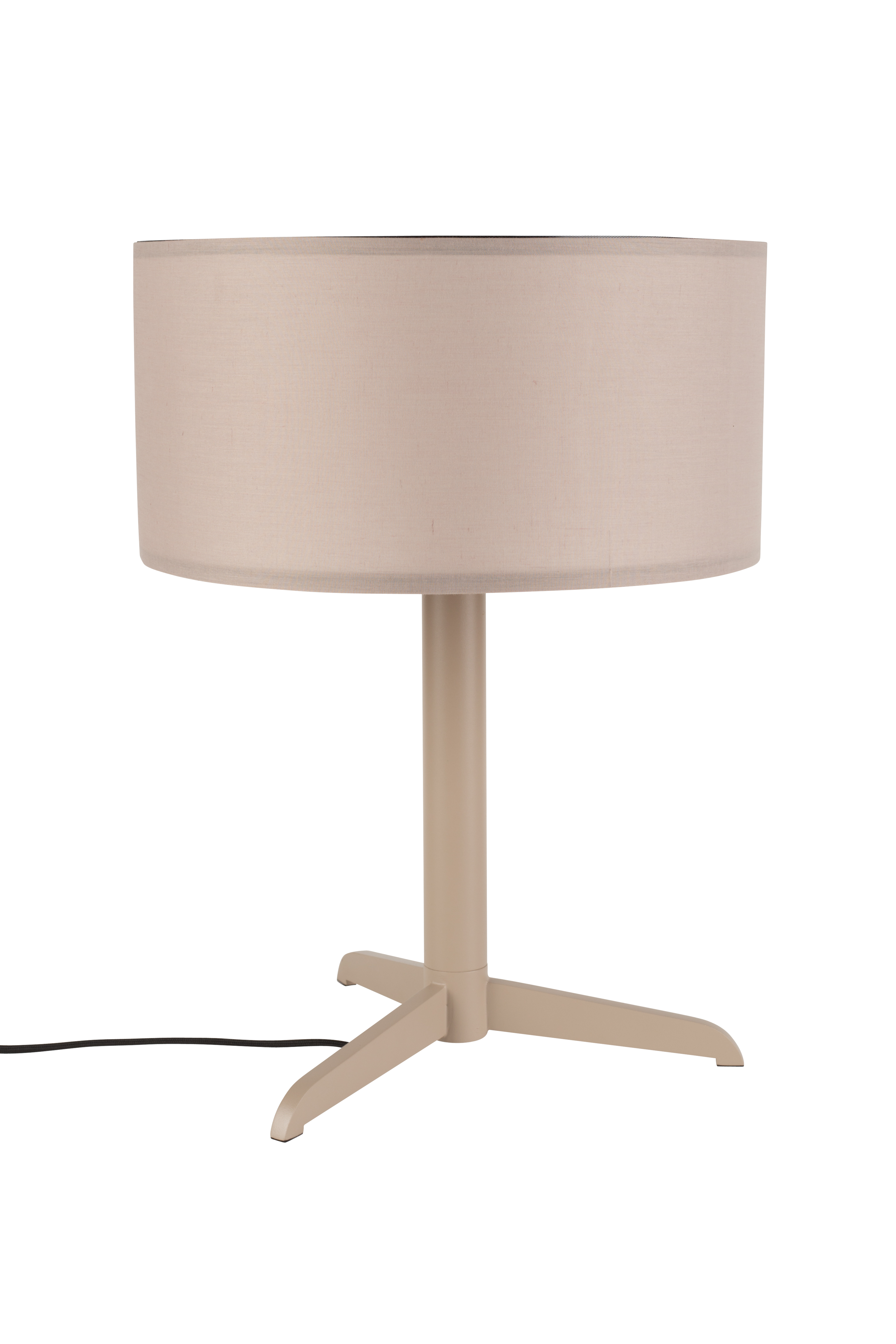 ZUIVER Shelby bordlampe - taupe bomuld/linned og jern