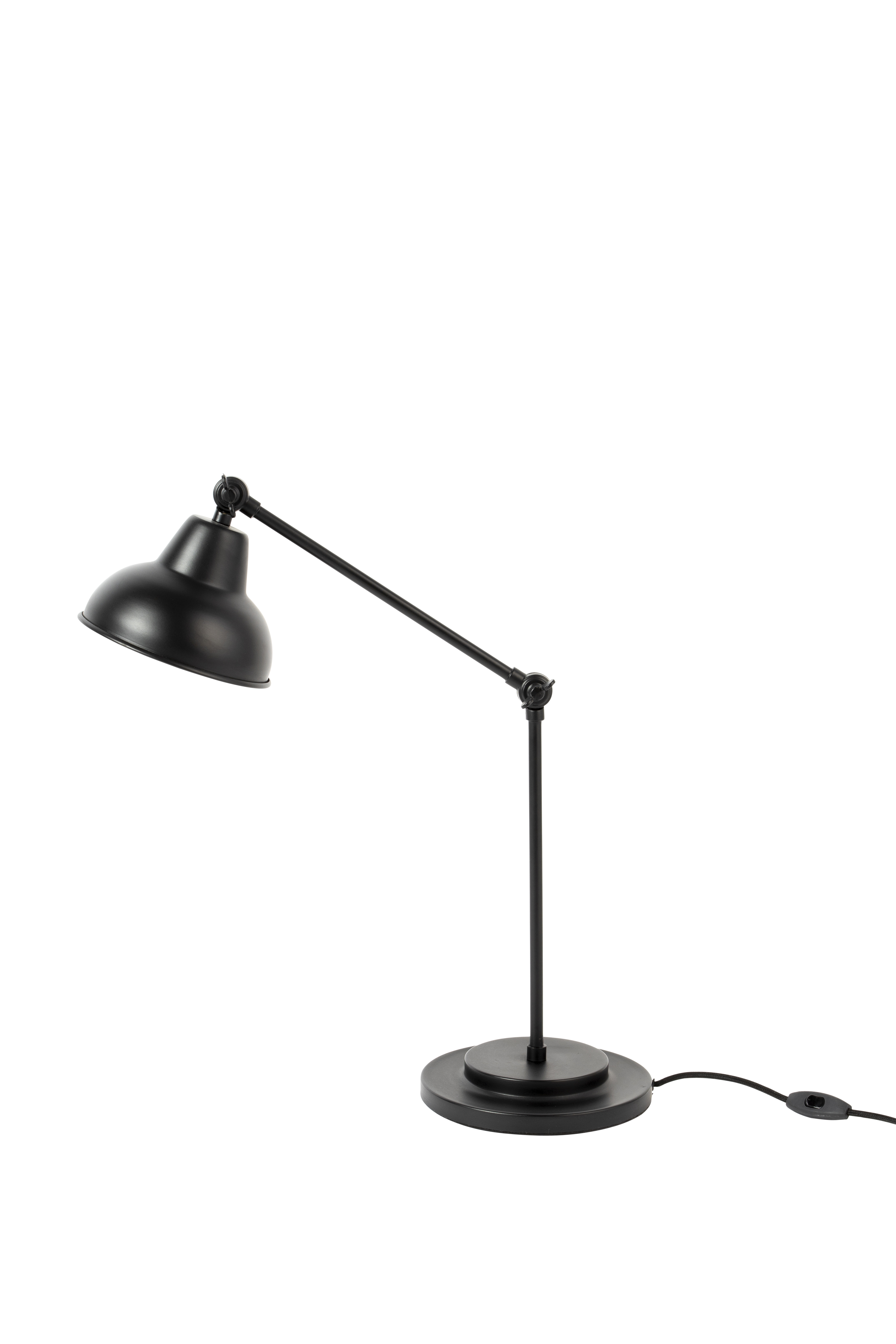 WHITE LABEL LIVING Xavi bordlampe - sort jern