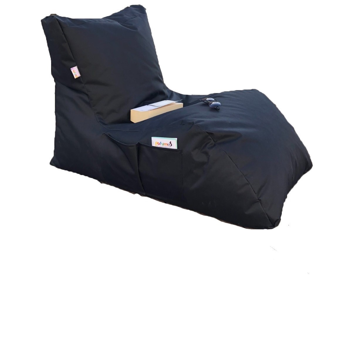 NORDVÉRK Daybed udendørs sækkestol – sort polyester
